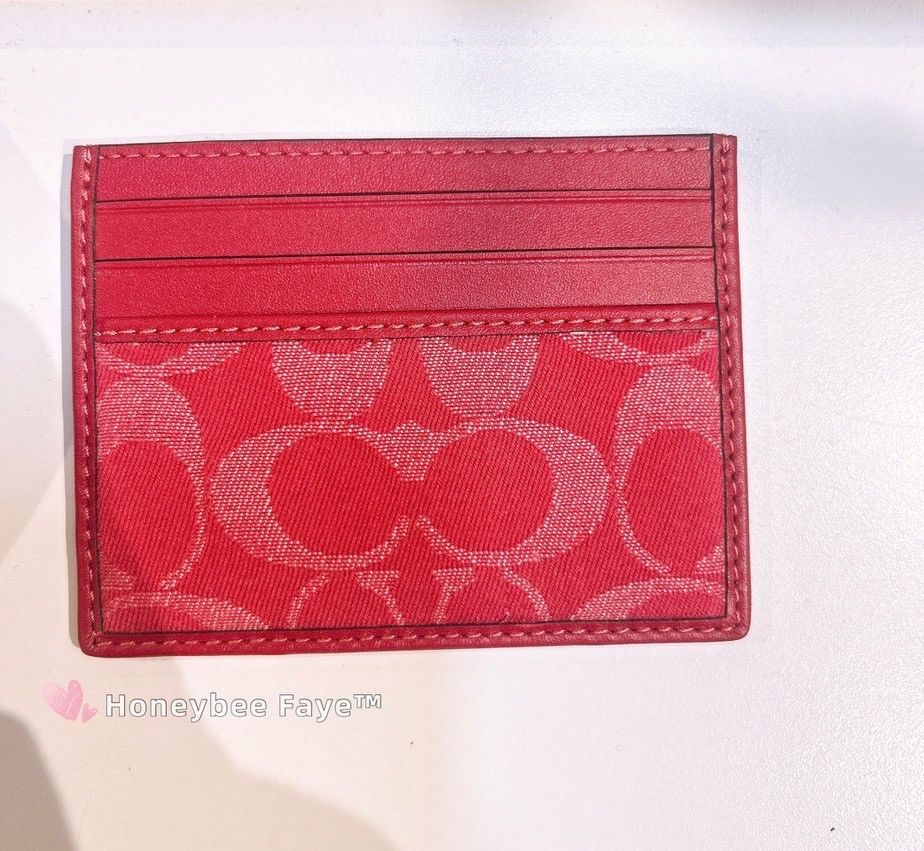 Coach Slim Id Card Case In Signature Denim CAJ47 Size ONE SIZE - 1 Thumbnail