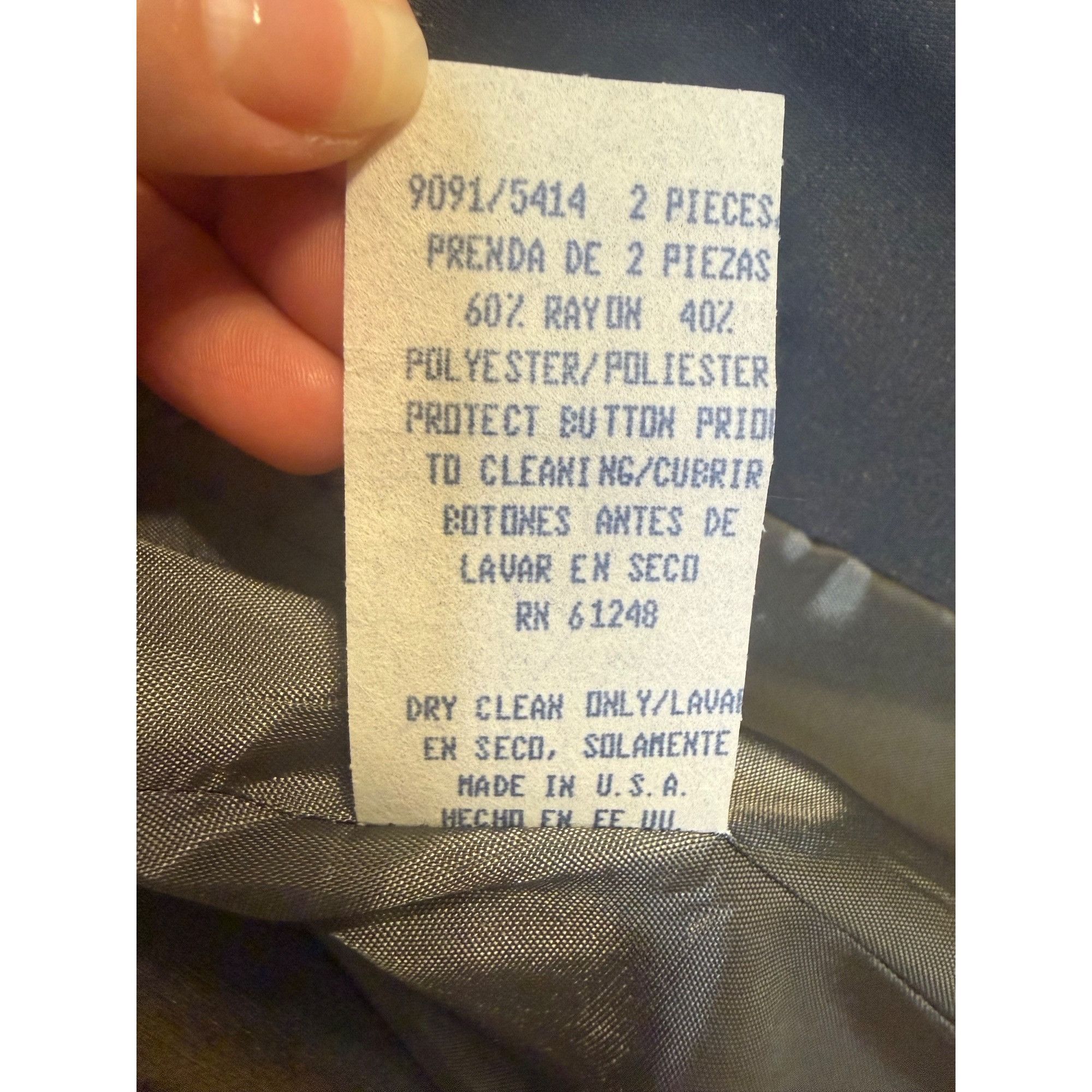 Other Vintage Cachet Womens Gold Blue Metallic Blazer & Pants Suit Size L / US 10 / IT 46 - 11 Thumbnail