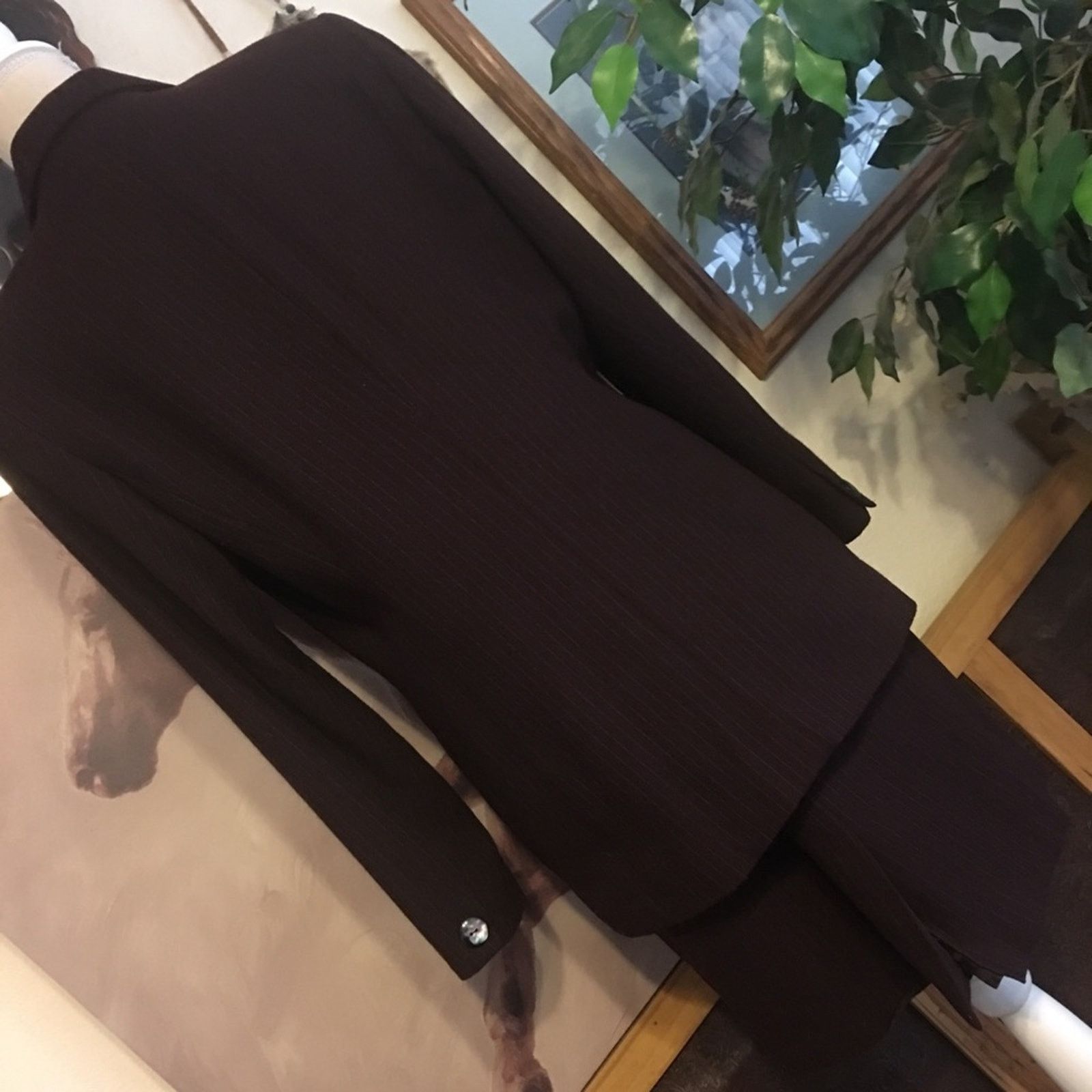 Vintage Vintage 90s En Avance pinstripe skirt suit 10 Size L / US 10 / IT 46 - 6 Thumbnail