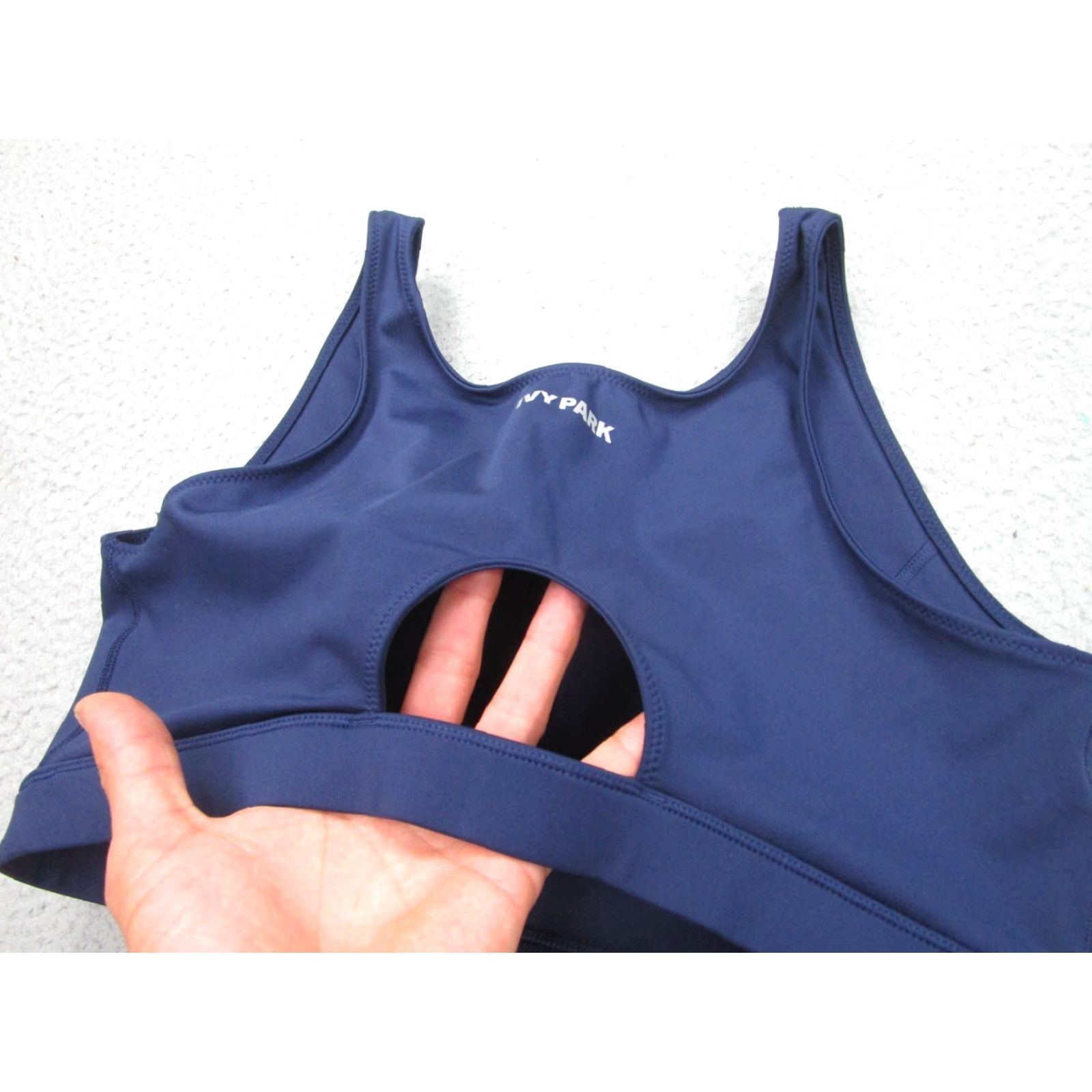 Ivy Park IVY PARK Sports Bra Womens XL Blue Yoga Running Support Stretch Gym Work out Size ONE SIZE - 6 Thumbnail