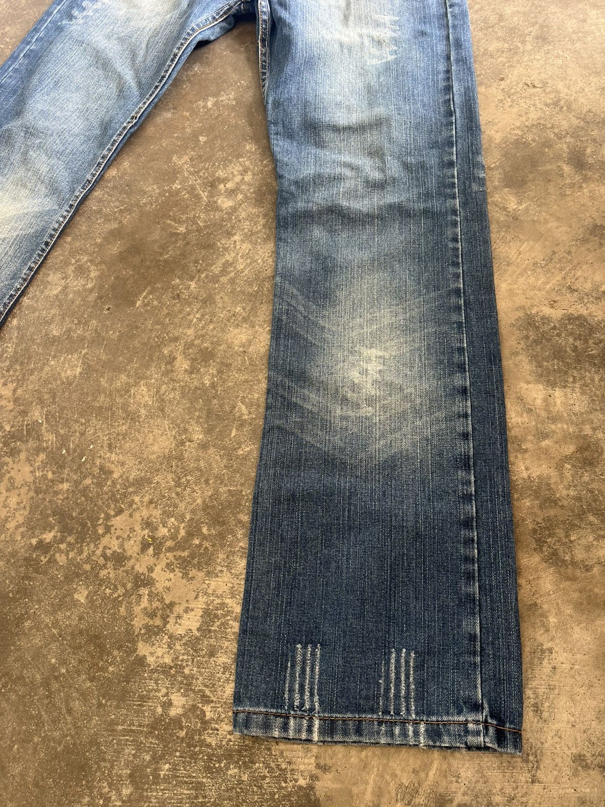 Diesel Vintage Diesel Punk Distressed Style Flared Jeans Size US 31 - 5 Thumbnail