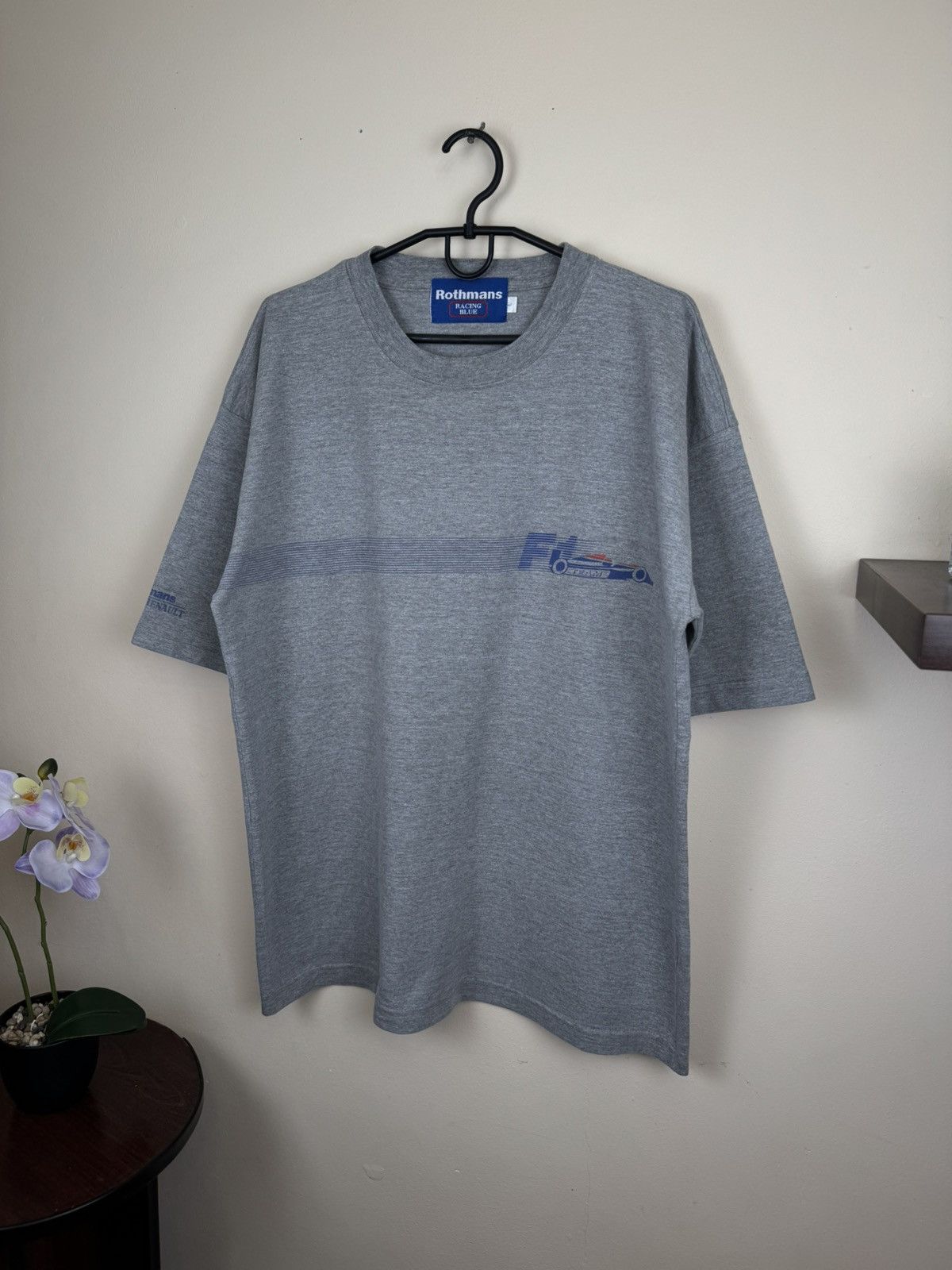 Other Vintage Rothmans Racing Blue T shirt Williams Renault L F1 Size US XL / EU 56 / 4 - 4 Thumbnail
