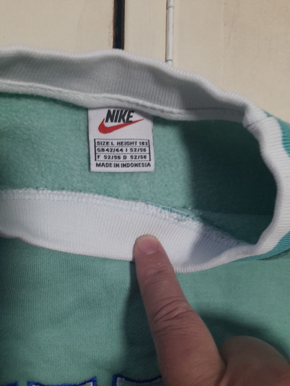 Nike × Vintage Nike Sweatshirt Vintage 90's Size US L / EU 52-54 / 3 - 7 Thumbnail