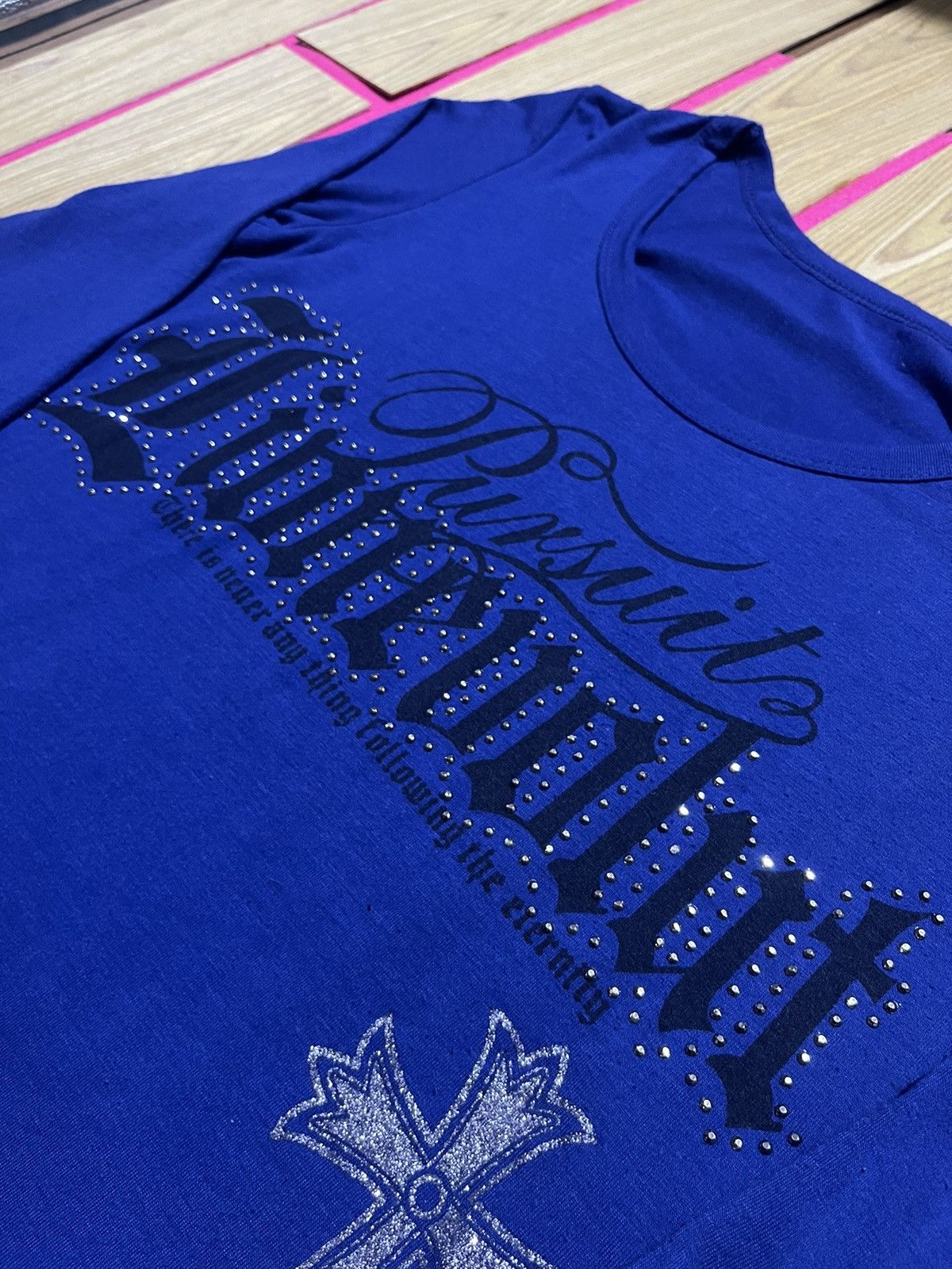 If Six Was Nine Y2K long sleeve t-shirt with skull cross pattern ifsix style Size M / US 6-8 / IT 42-44 - 6 Thumbnail