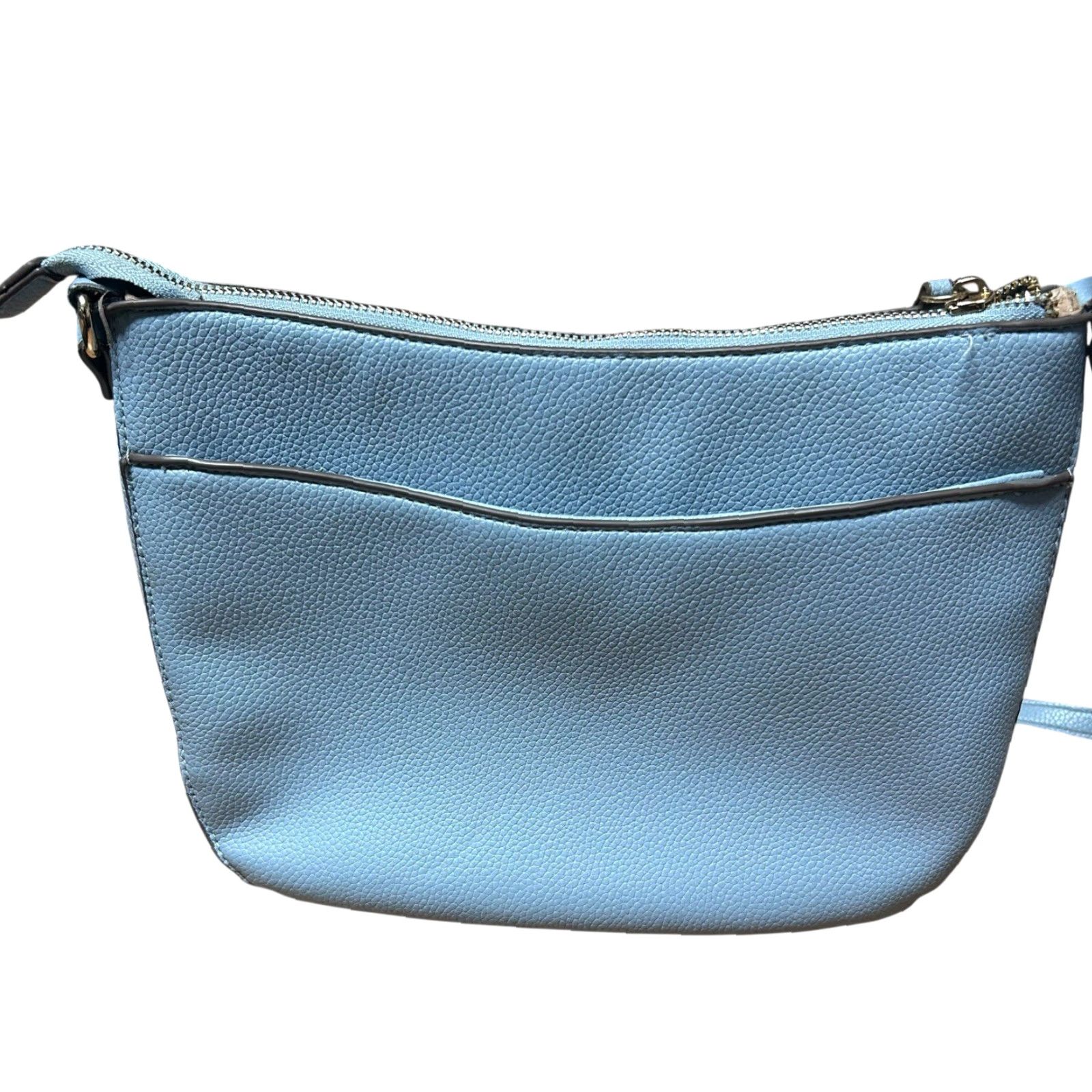 Anne Klein Anne Klein Light Blue Crossbody Purse W/ Wallet Wristlet Women’s Should Handbag Crossbody Bag Medium Blue Accessories Zipper Strap Accent Size ONE SIZE - 6 Thumbnail