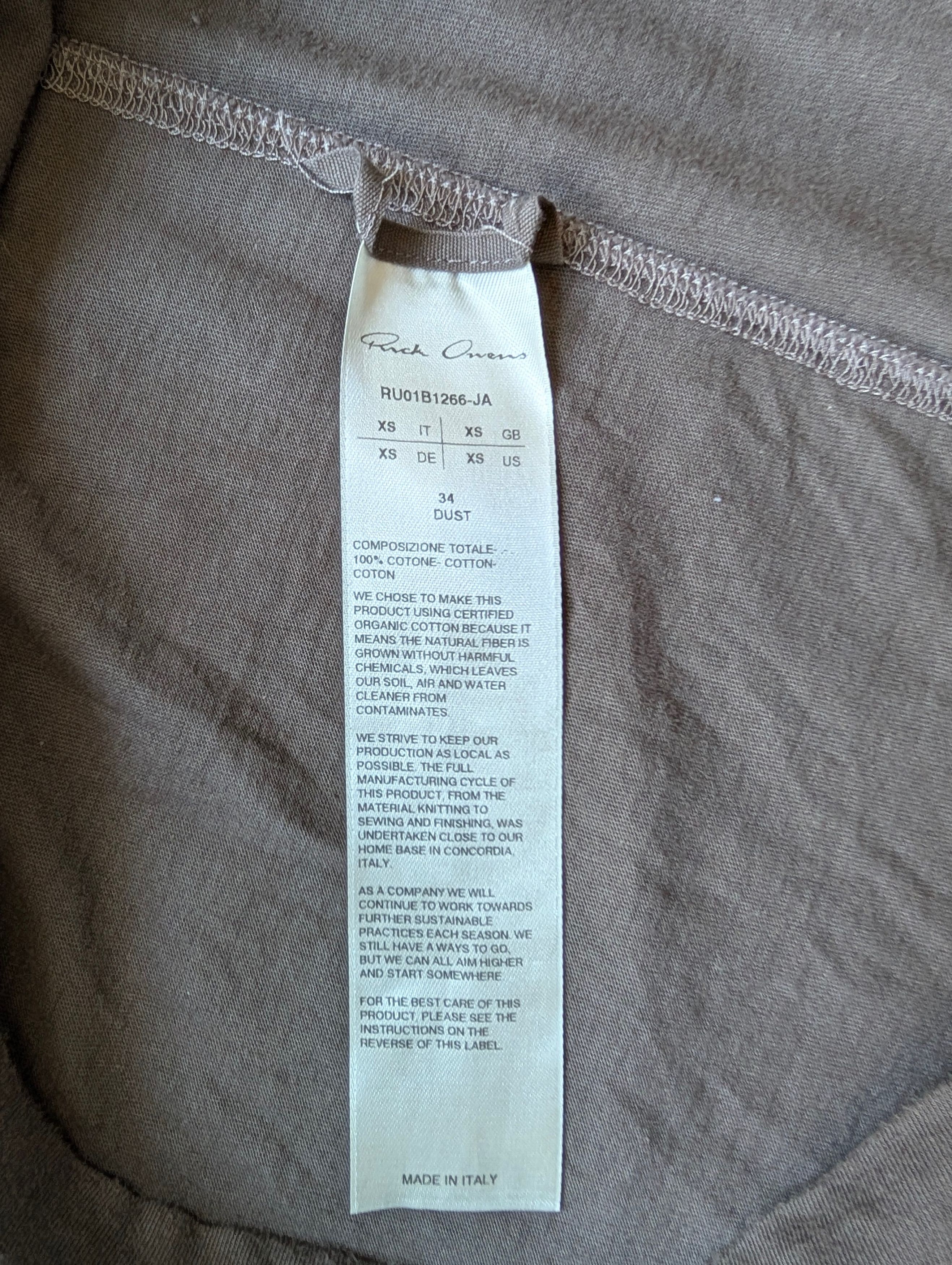 Rick Owens SS22 Fogachine Long sleeve Level Tee Size US XS / EU 42 / 0 - 6 Thumbnail