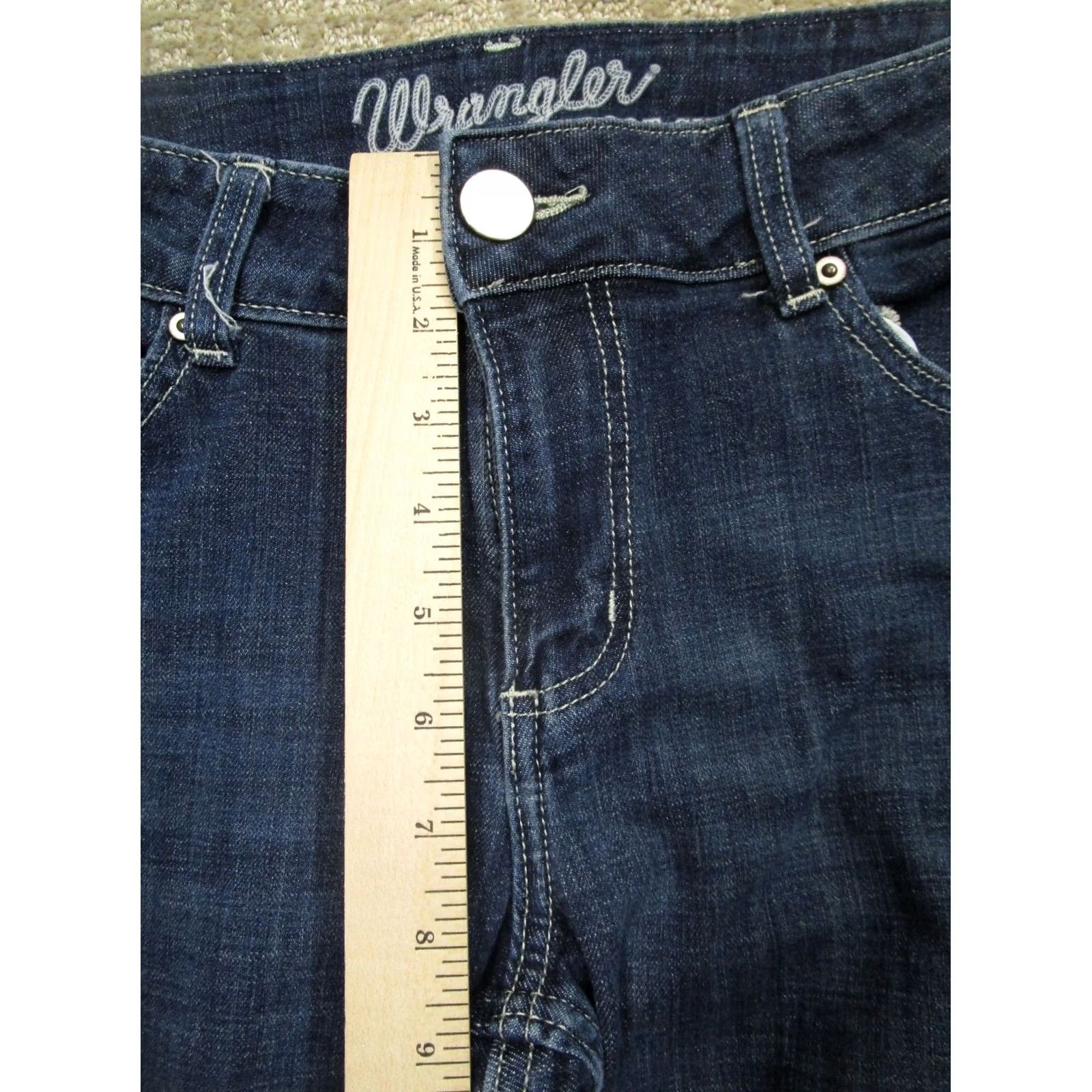 Wrangler Wrangler Jeans Women Bootcut Dark Wash 30 Blue 5-Pocket Denim Regular Waist 28 Inseam Jeans Size 30" / US 8 / IT 44 - 6 Thumbnail