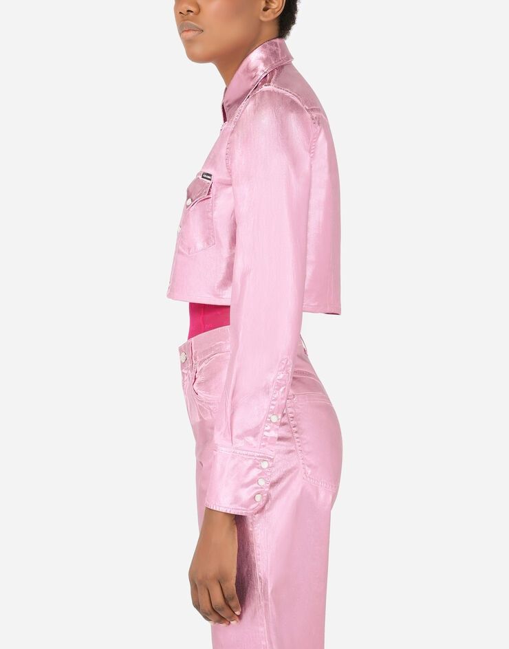 Dolce & Gabbana o1y0925 Solid Color Shirt in Pink Size XS / US 0-2 / IT 36-38 - 2 Thumbnail