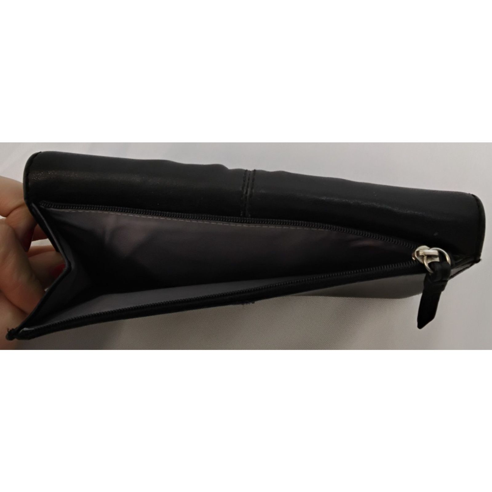 Coach Coach Tri-Fold Black Leather Wallet Envelope Snap VTG 2000s Size ONE SIZE - 4 Thumbnail