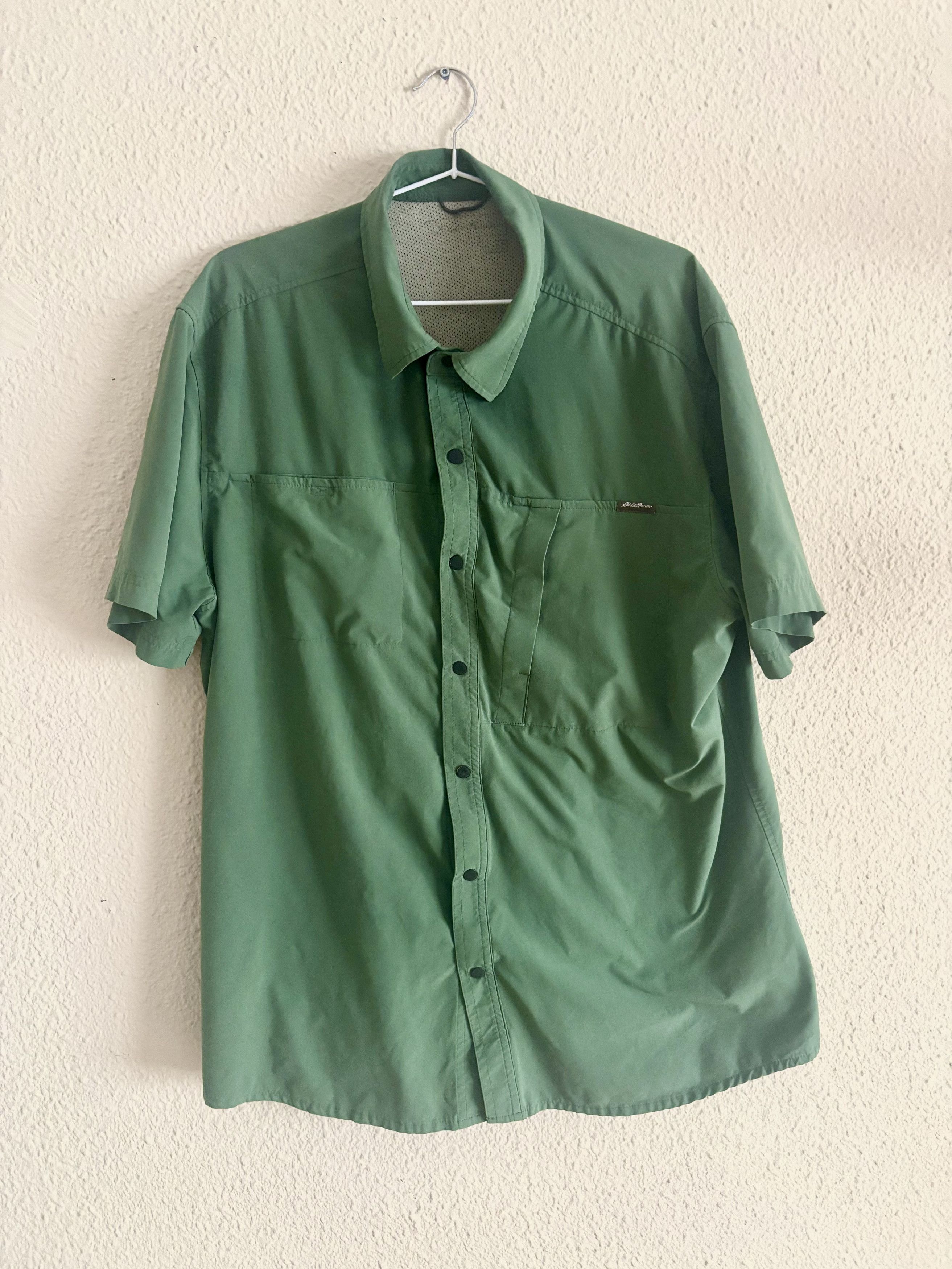 Eddie Bauer Eddie Bauer Green Tech/Hiking Shirt Size US XL / EU 56 / 4 - 1 Thumbnail