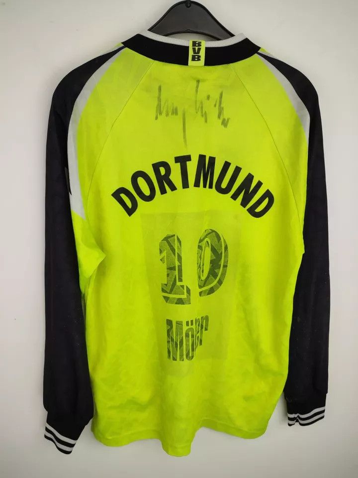Nike 1995-96 Borussia Dortmund Home #10 Moller MEN S FOOTBALL Size US S / EU 44-46 / 1 - 6 Thumbnail