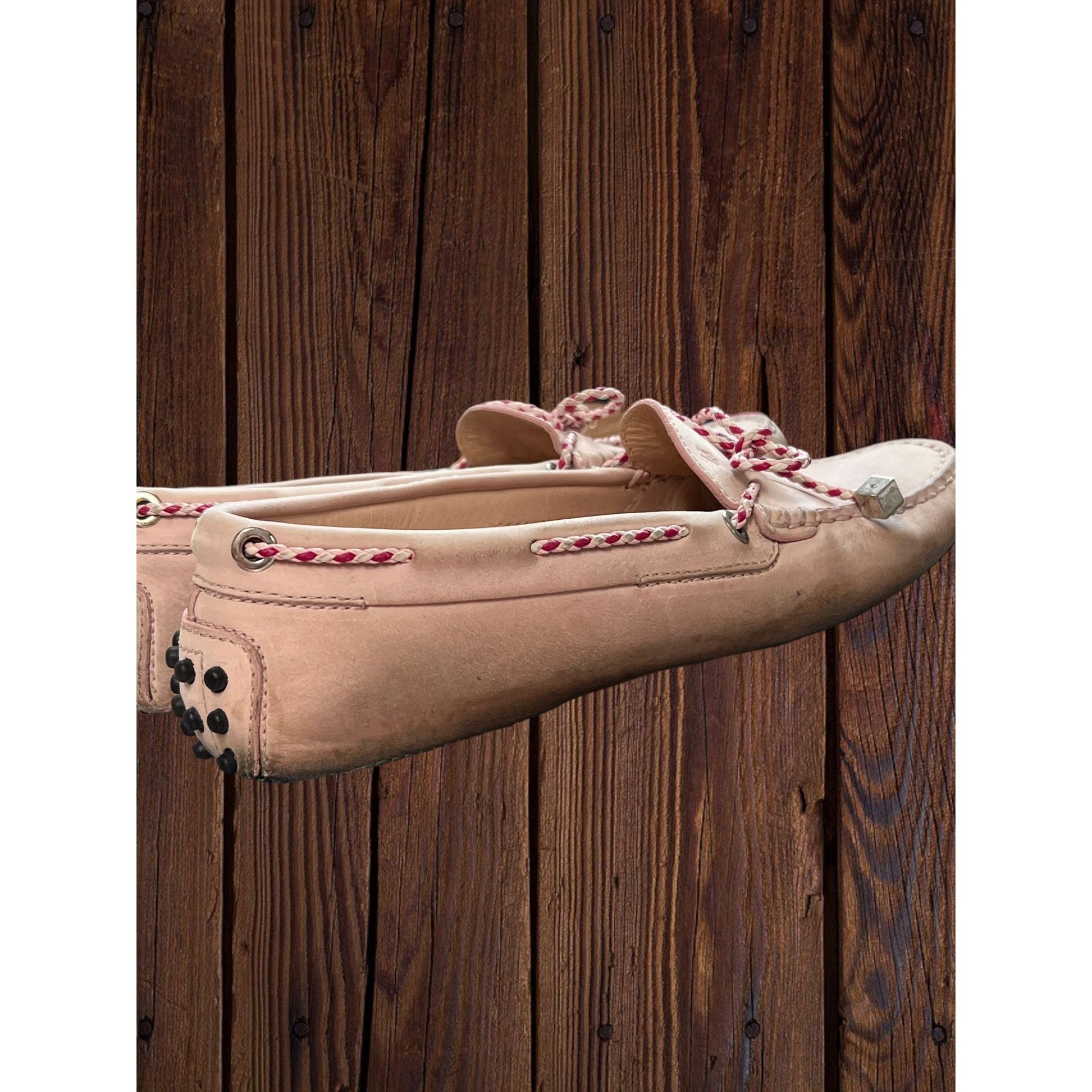 Tod's Tods Heaven Laccetto Scooby Doo Shoes Light Pink Slip On Dri Size US 6 / IT 36 - 5 Thumbnail