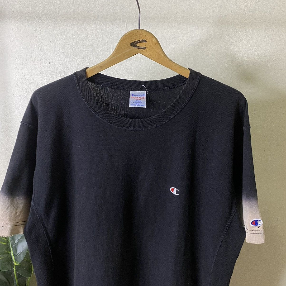 Champion × Vintage Vintage 2000s Champion Reverse Weave Two Tone Tee Size US XL / EU 56 / 4 - 2 Thumbnail