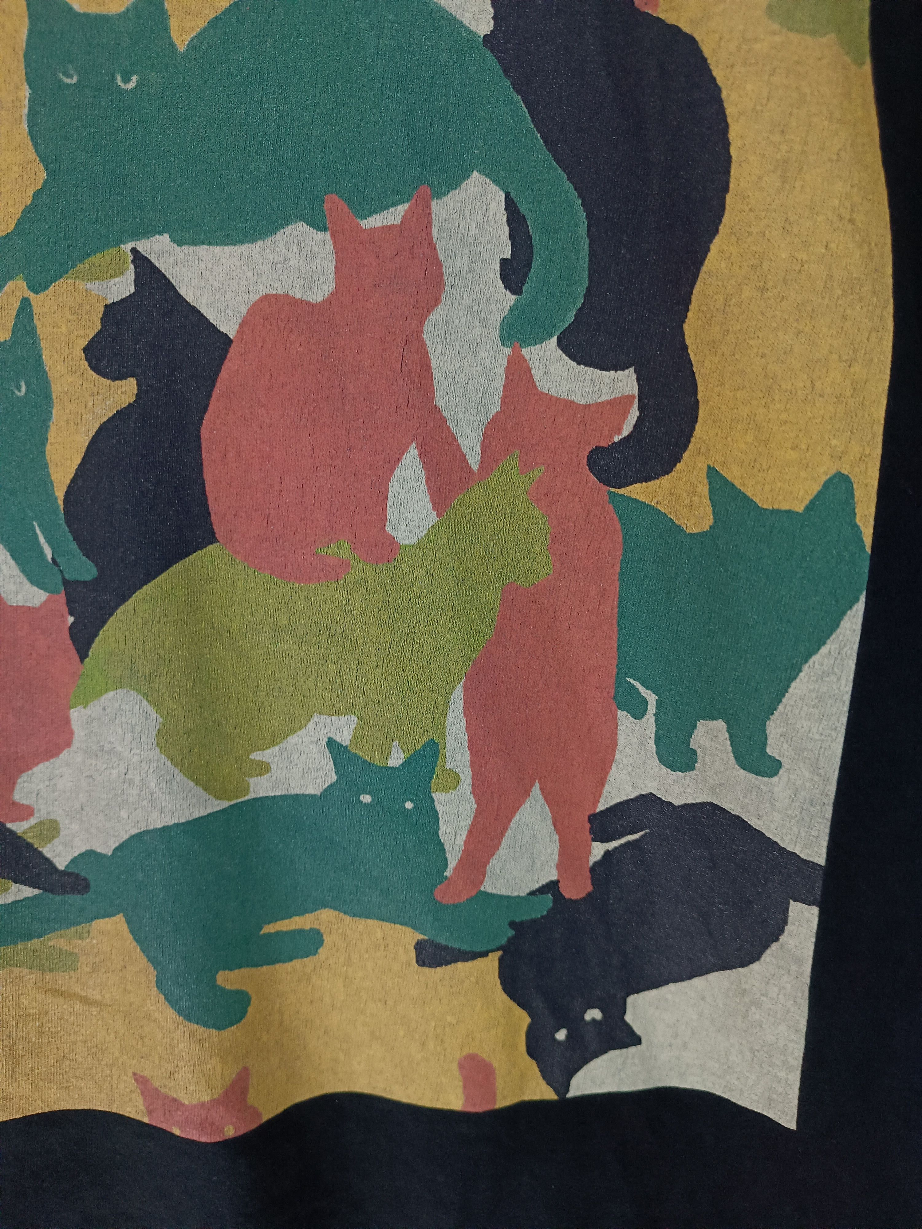 Vintage VINTAGE CATMOUFLAGE KITTY CUTE PET CAT DOG TEE Size US L / EU 52-54 / 3 - 14 Thumbnail