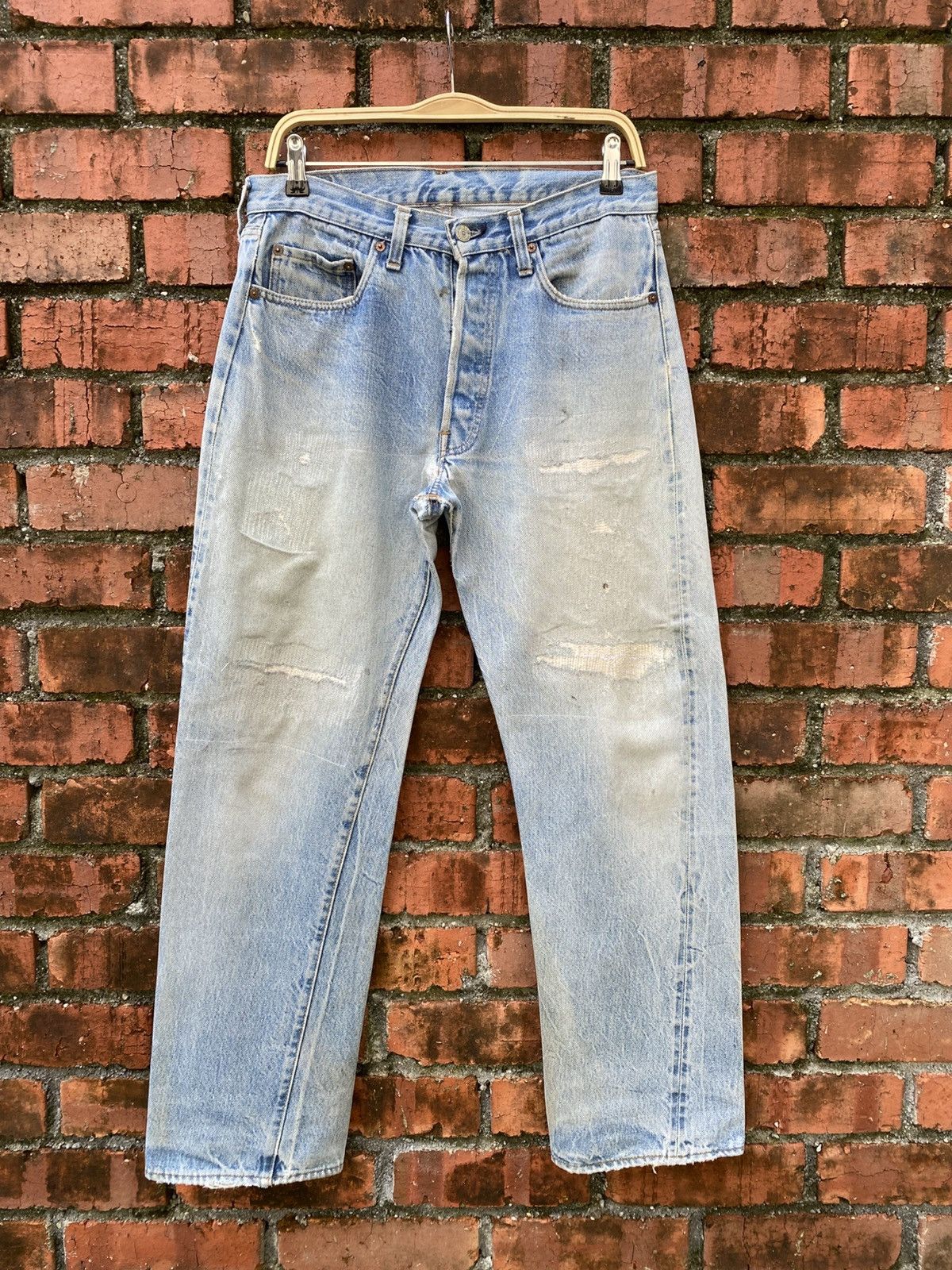 Levi's Vintage Clothing W32x30 Vintage levi's 501 redline selvedge distressed Size US 32 / EU 48 - 1 Thumbnail