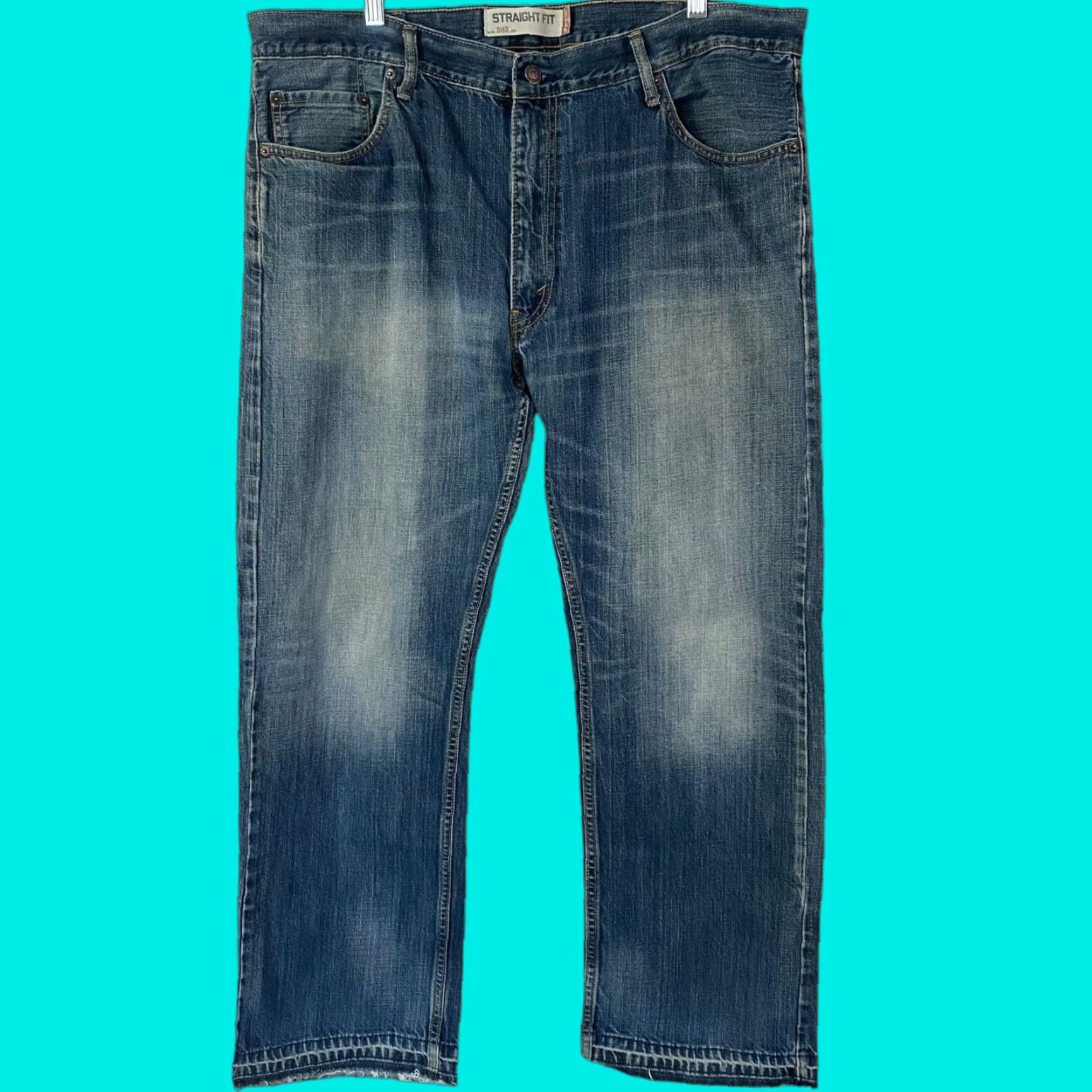 Levi's VINTAGE Levi's 505 Straight Jeans Mens 40X30 Denim Blue Cotton 5-Pocket Style Straight Mens Size US 40 / EU 56 - 1 Thumbnail