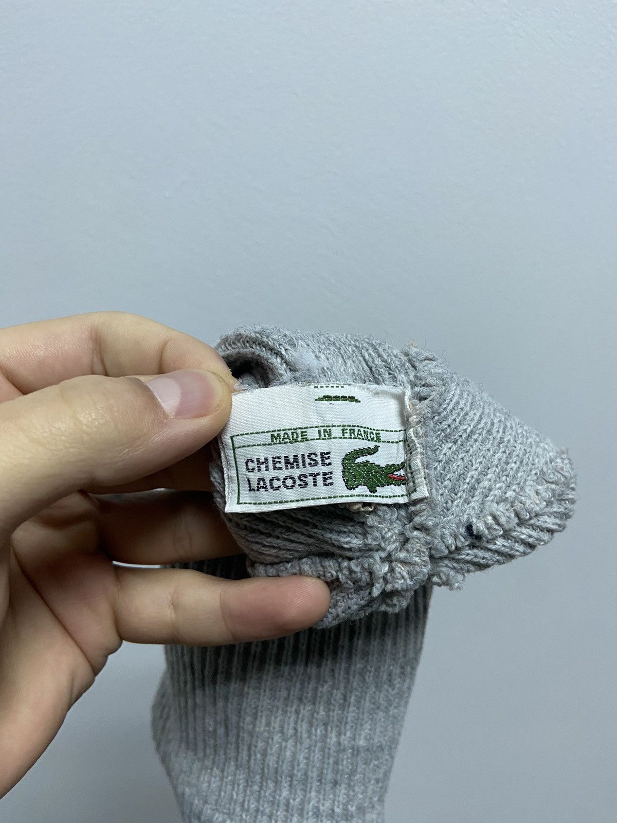 Lacoste × Vintage Lacoste chemise Hat Vintage Logo crocodile beanie Size ONE SIZE - 6 Thumbnail