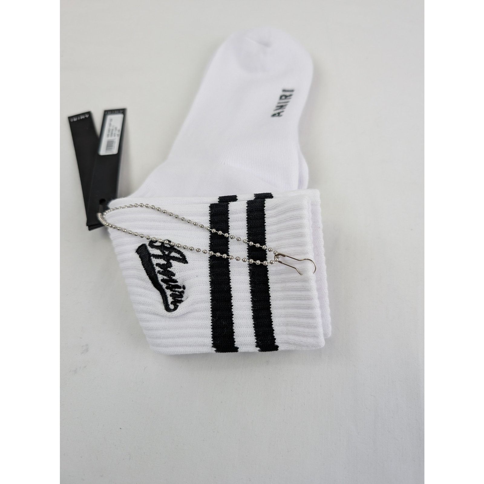 Amiri o1rshd1 Size: 43-44 / Amiri Varsity Script Socks Size ONE SIZE - 9 Thumbnail