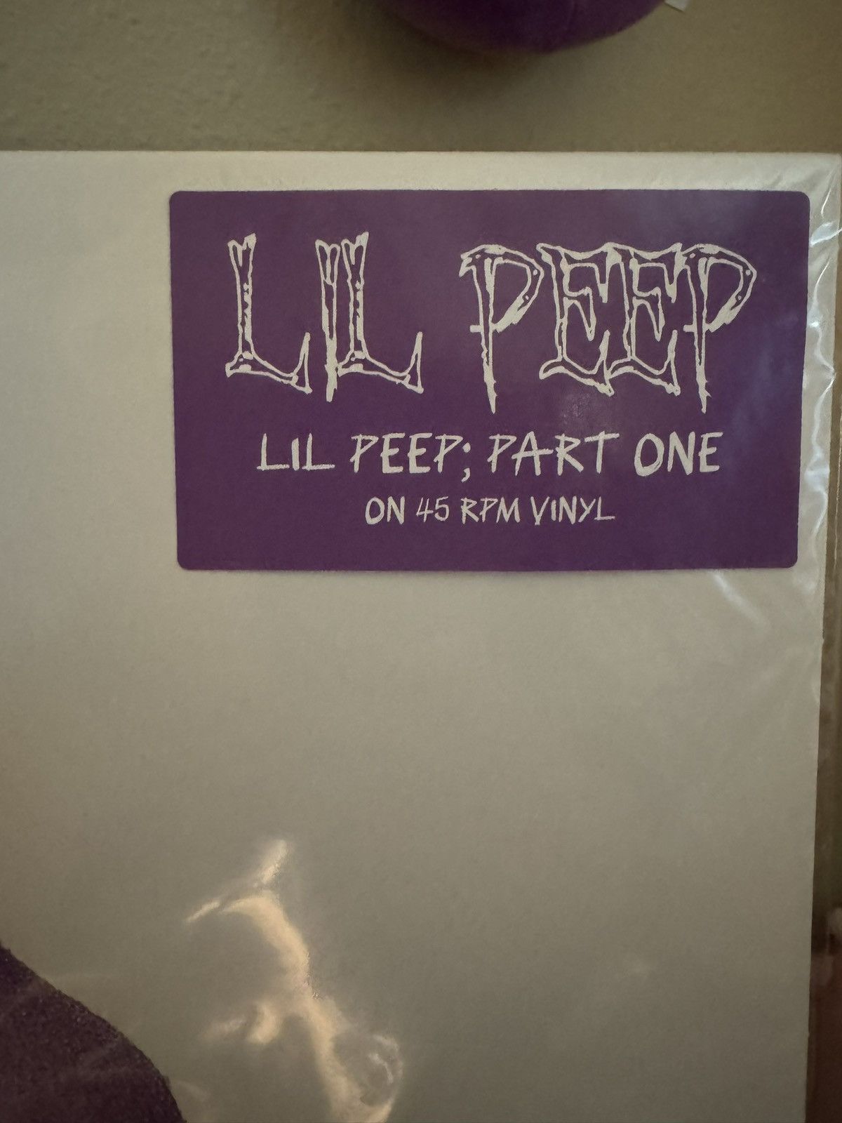 Lil Peep LIL PEEP PART ONE Sugar Purple Vinyl 45 record gothboiclique Size ONE SIZE - 5 Thumbnail