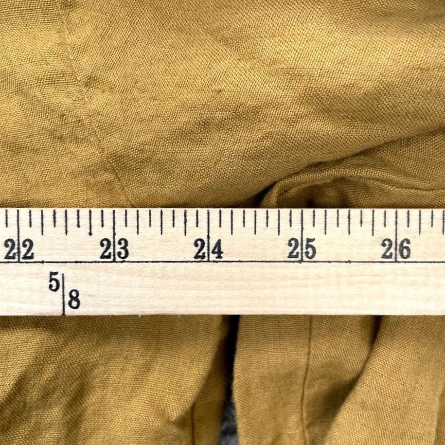 Vintage Parachute Shirt Womens Large Yellow Oversized Linen Long Sleeve Lightweight Size L / US 10 / IT 46 - 6 Thumbnail