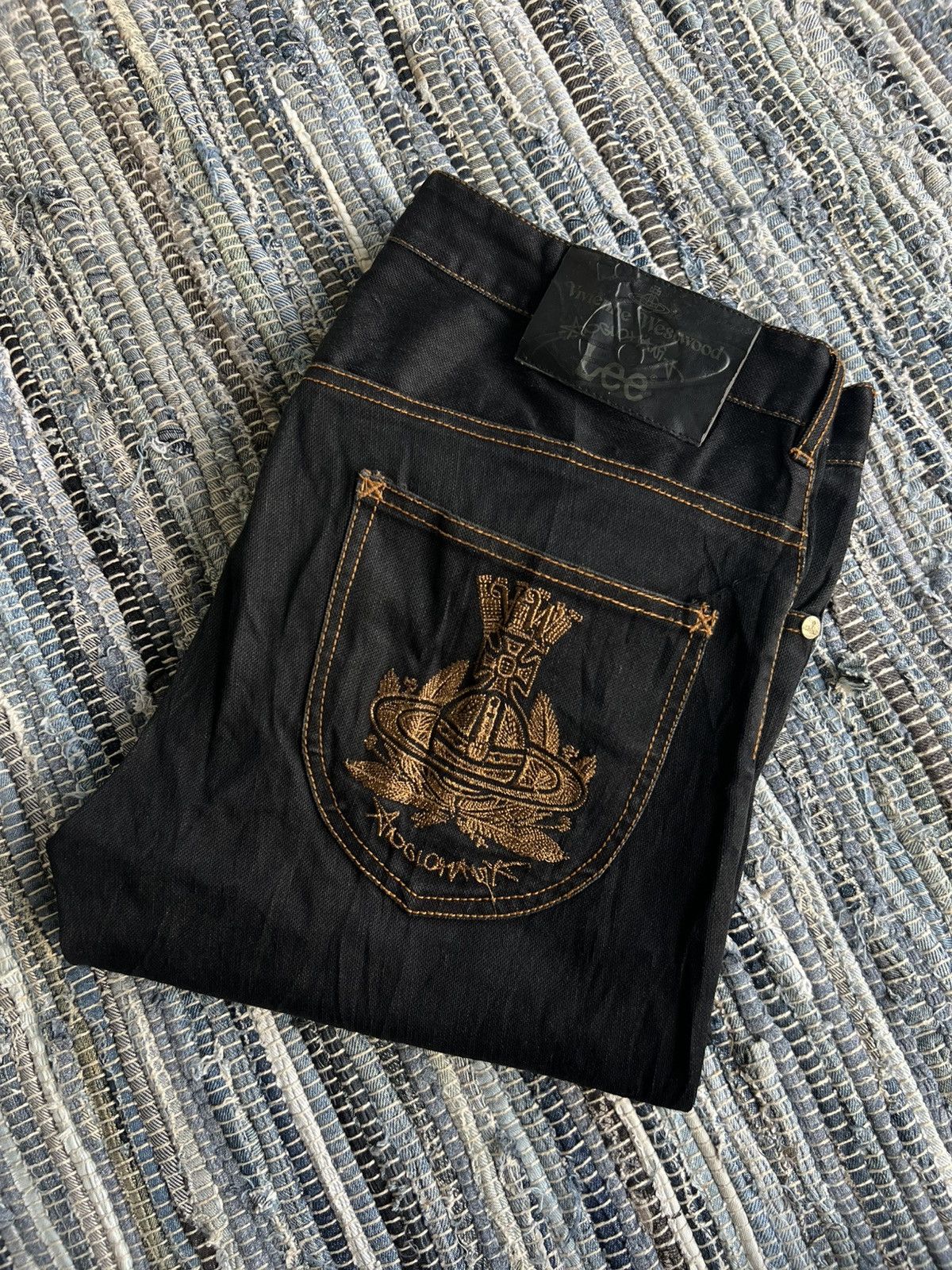 Vivienne Westwood Vivienne Westwood Aglomania Embroidery Logo Low Crotch Jeans Size US 32 / EU 48 - 2 Thumbnail
