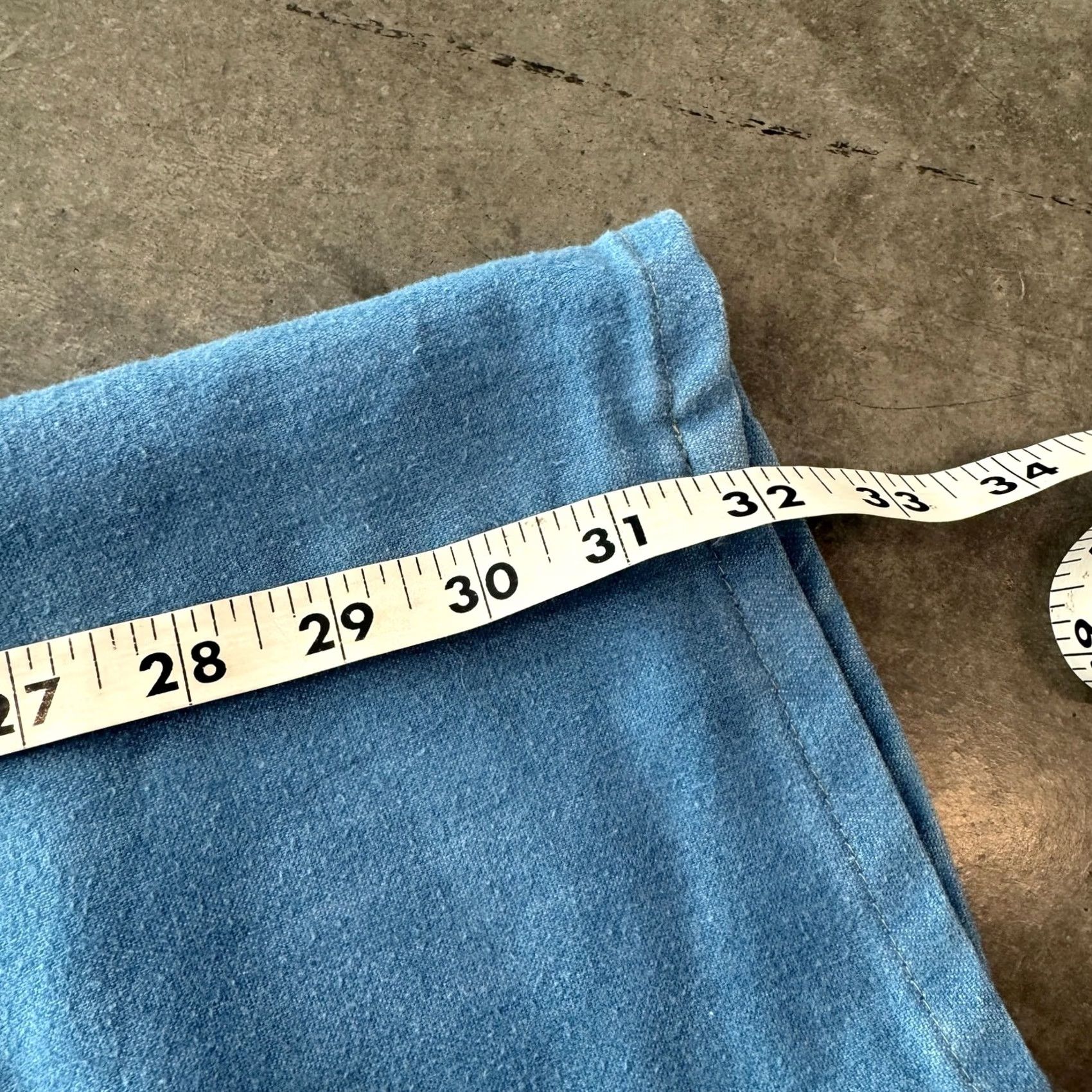 Vintage VINTAGE Y2K Blue Painters Jeans 80's Wide Leg Flare Women's 32 Jeans Women 32 Blue Vintage Y2K Wide Leg Flare Size 24" / US 00 / IT 34 - 6 Thumbnail