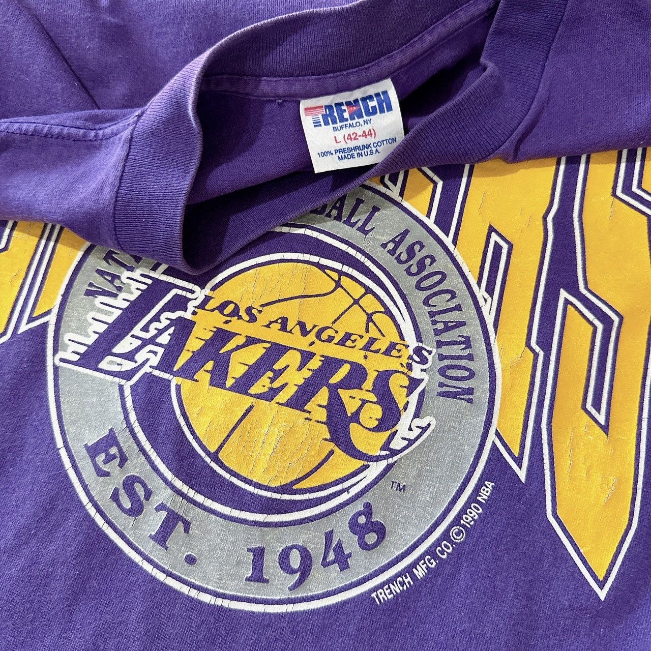 Vintage 90s Los Angeles Lakers NBA t-shirt/ L Size US L / EU 52-54 / 3 - 8 Thumbnail