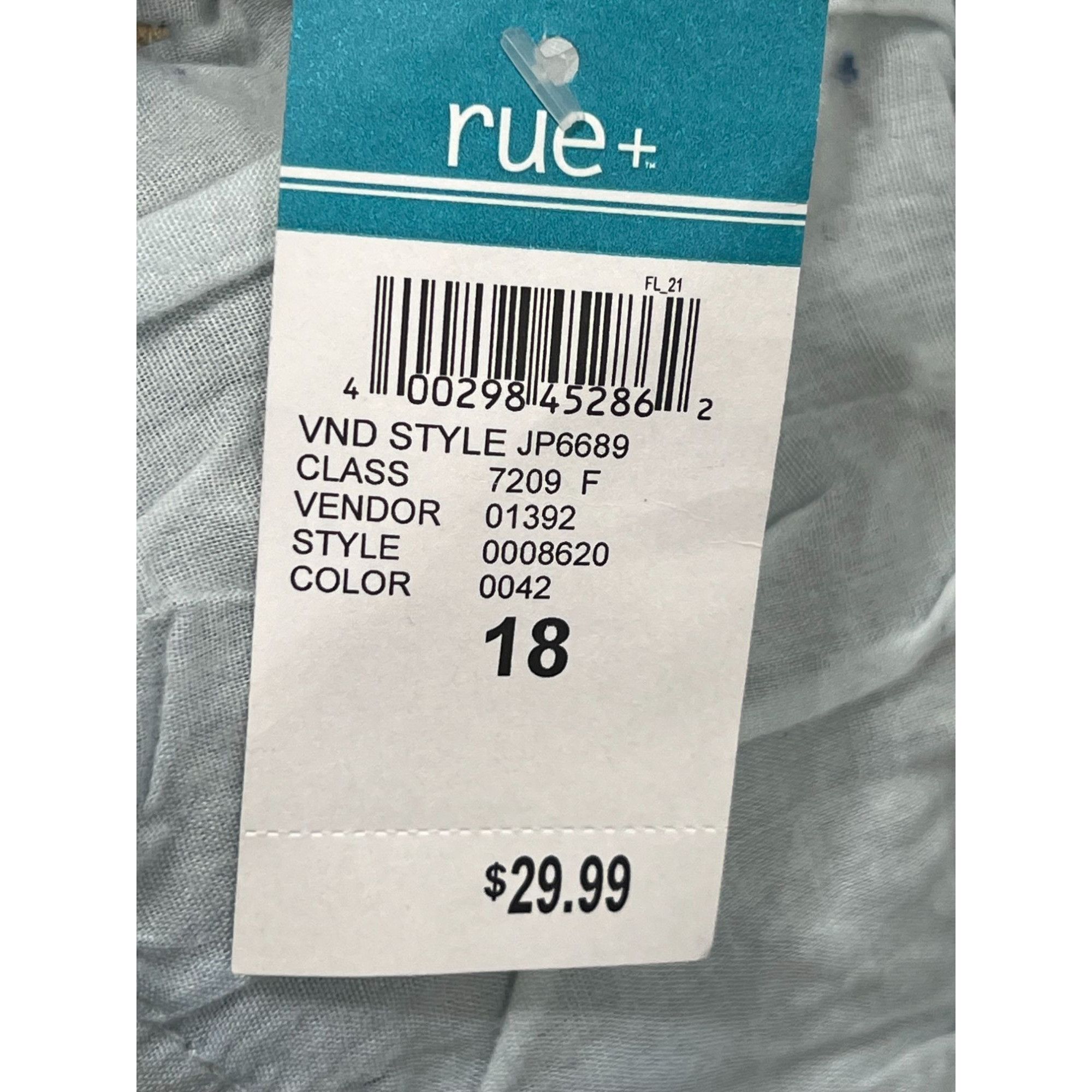 Other Rue + - Women's Ultimate Stretch High-Rise Skinny Jeans Dist Size 40" / US 18 - 8 Thumbnail