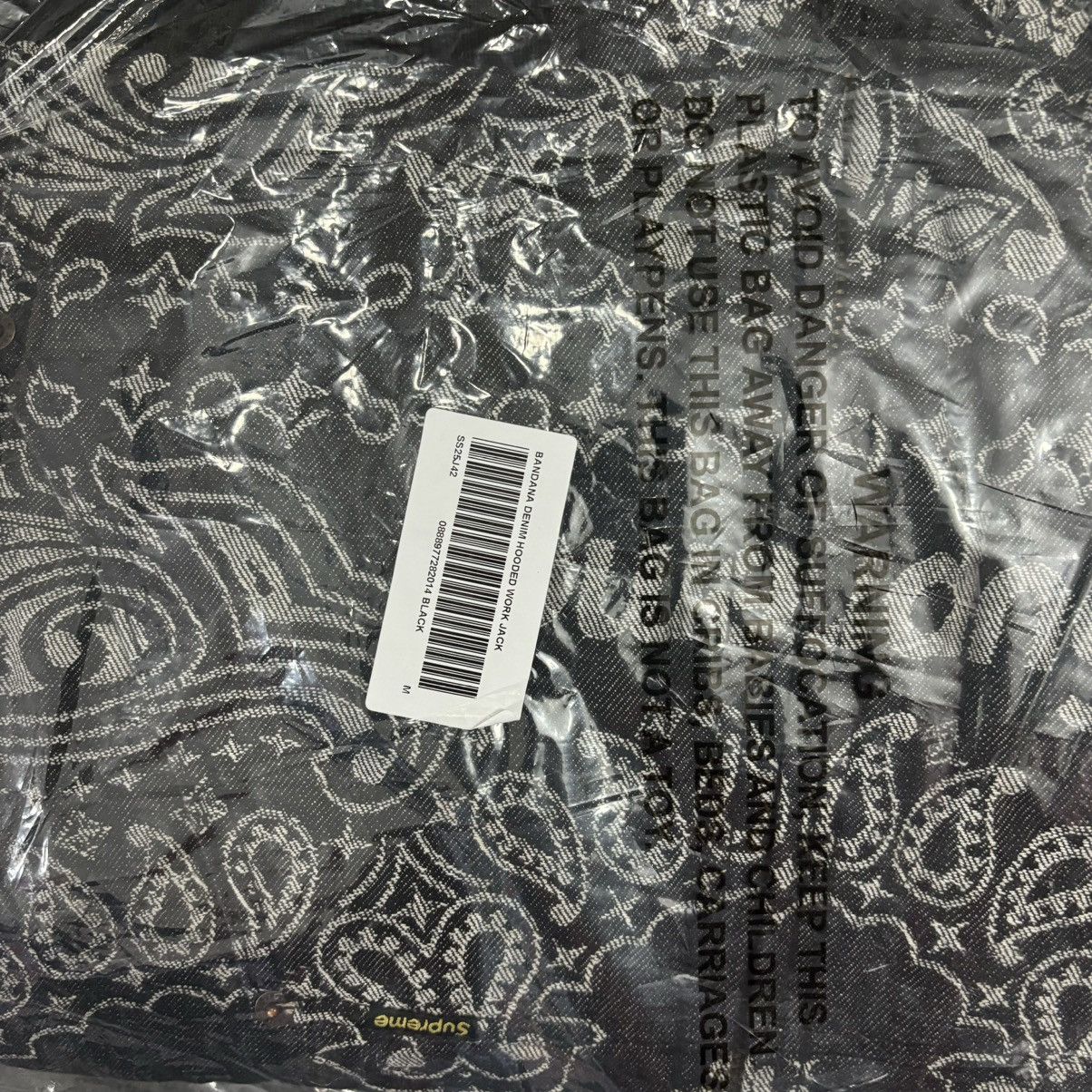 Supreme Supreme Bandana Jacquard Denim Hooded Work Jacket Medium NWT Size US M / EU 48-50 / 2 - 7 Thumbnail
