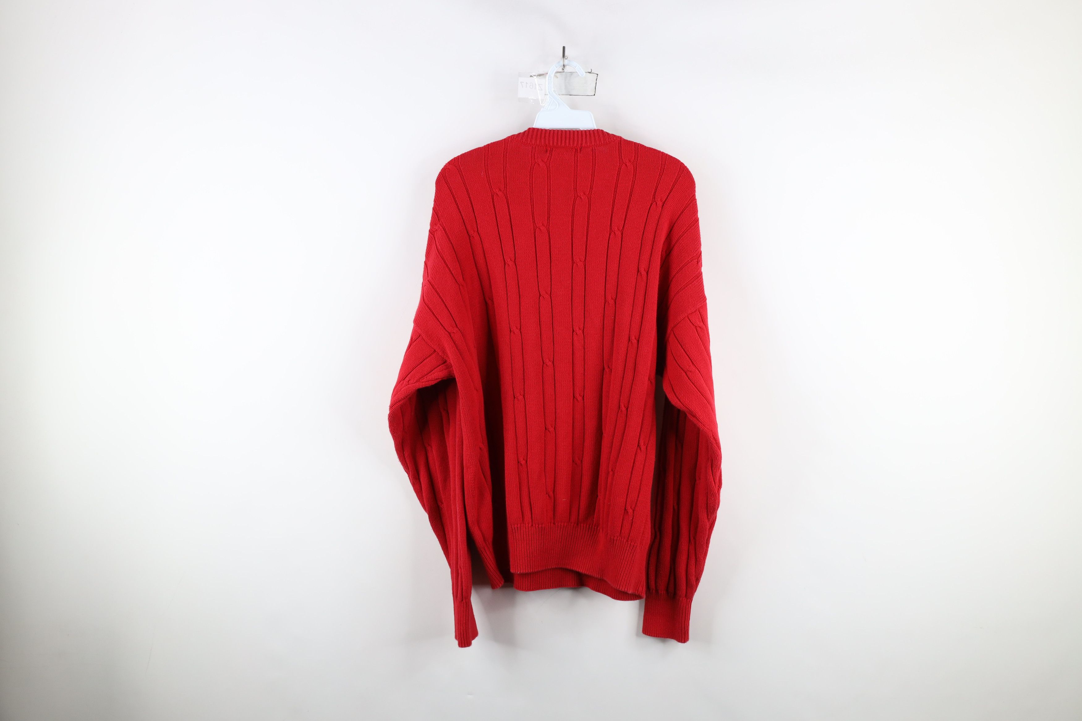 Nautica × Vintage Vintage 90s Nautica Chunky Cable Knit Crewneck Sweater Size US M / EU 48-50 / 2 - 9 Thumbnail