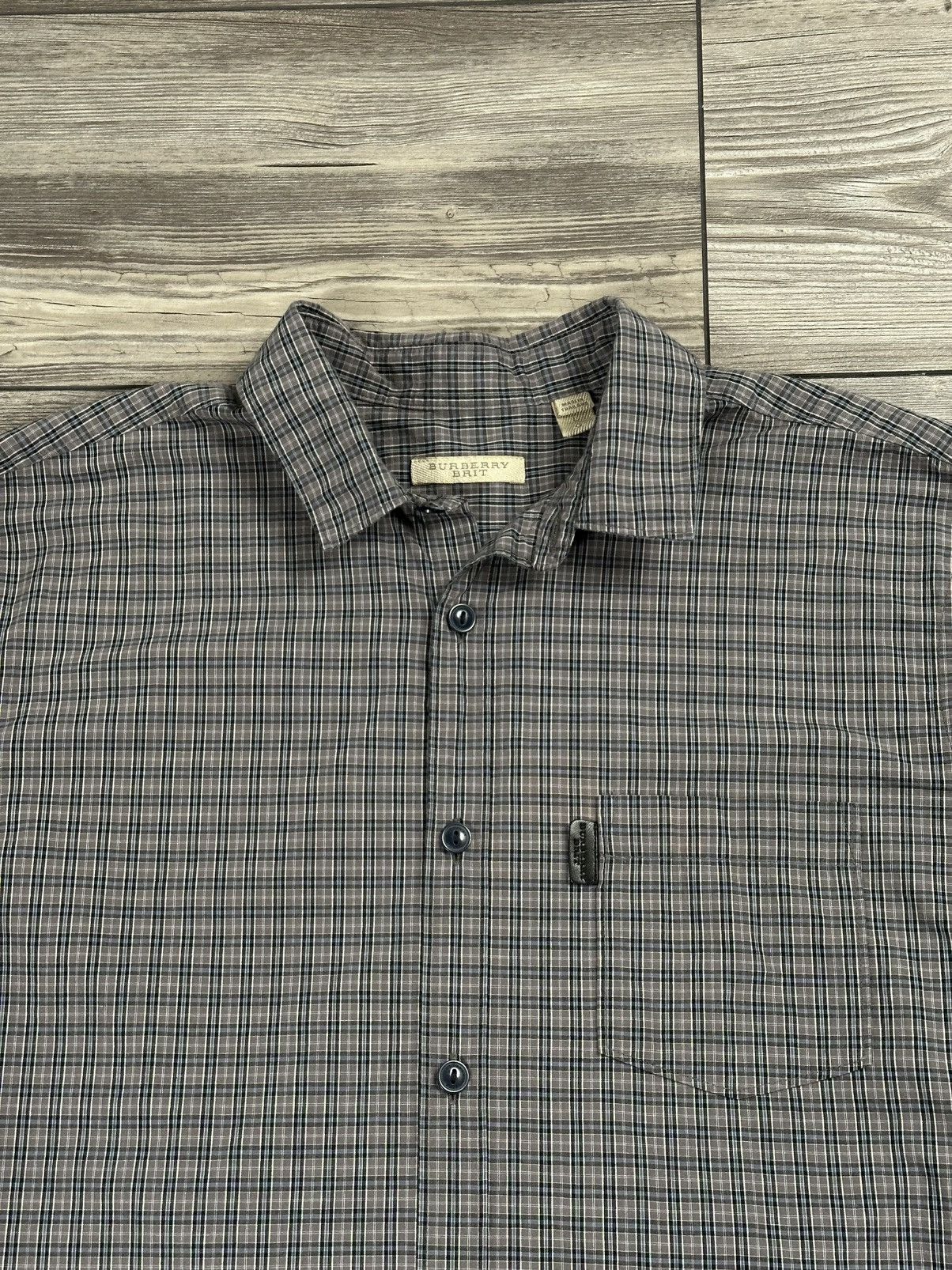Burberry Burberry Brit Plaid Button Up Size US L / EU 52-54 / 3 - 2 Thumbnail