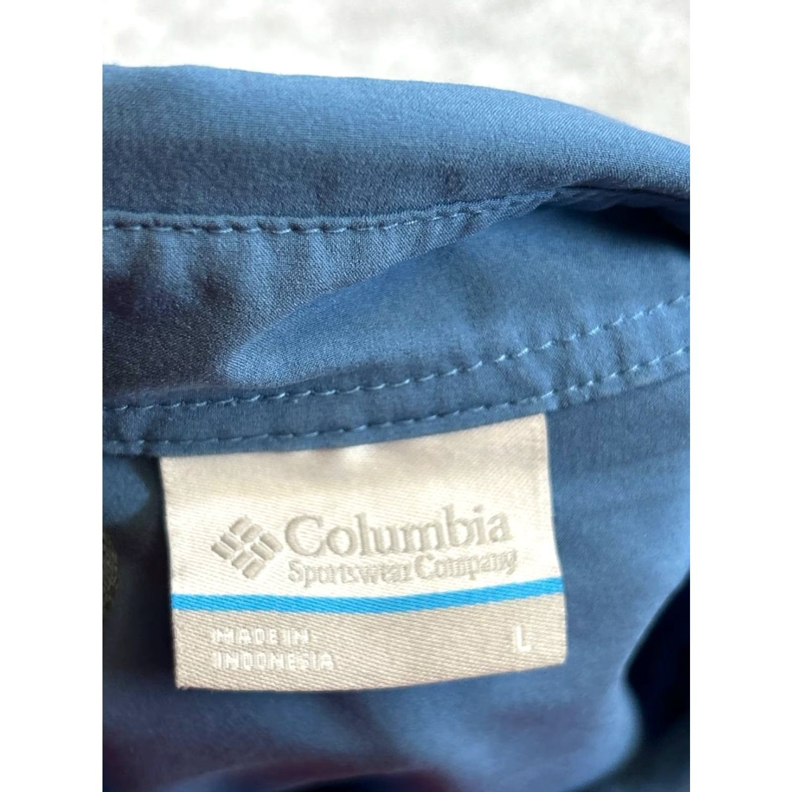 Vintage Columbia Shirt Mens Large Blue Button Up Size US L / EU 52-54 / 3 - 3 Thumbnail