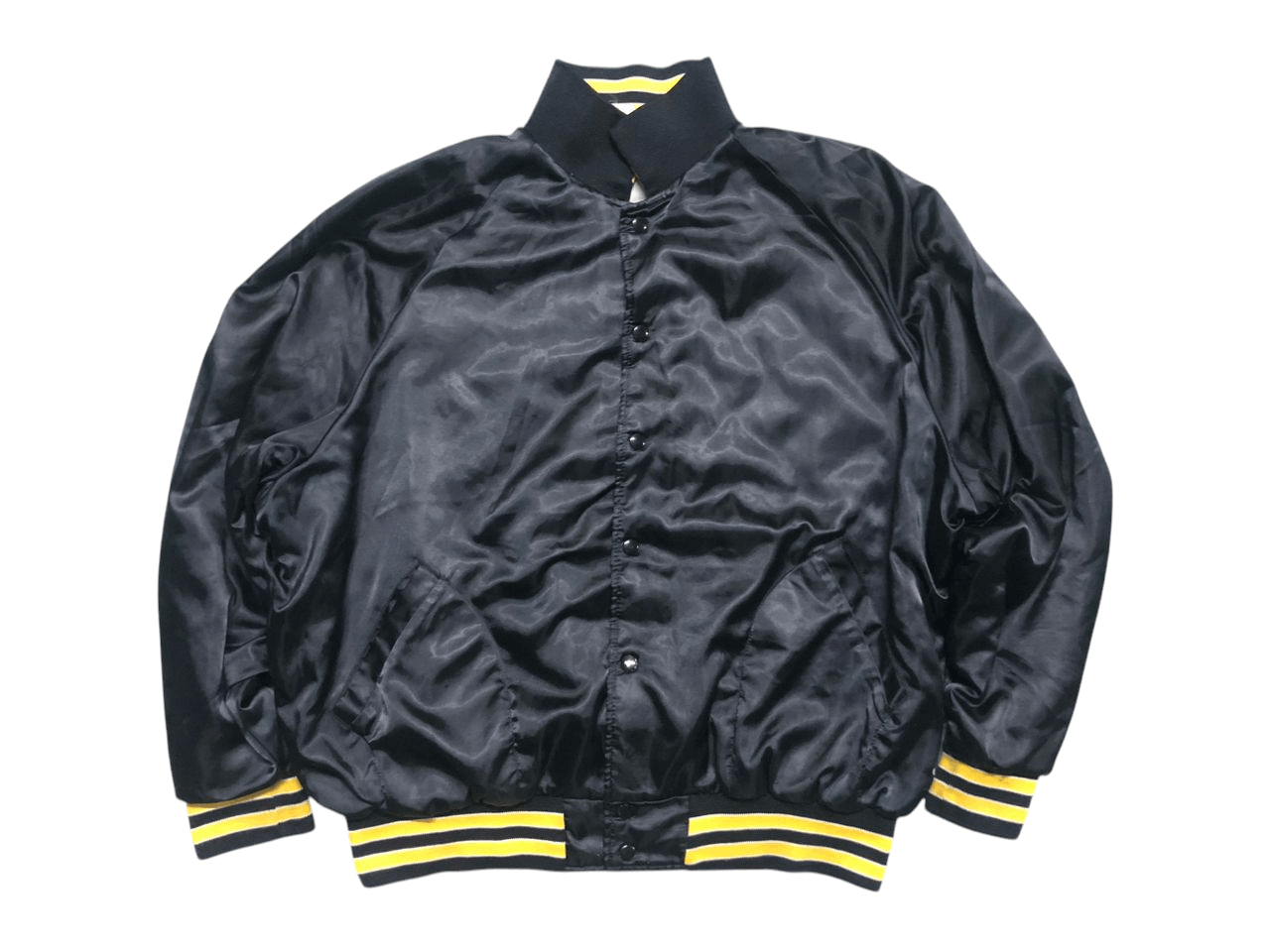 Vintage Vintage 80s Aristo Jac Sattin Bomber Jacket Distressed Size US L / EU 52-54 / 3 - 2 Thumbnail
