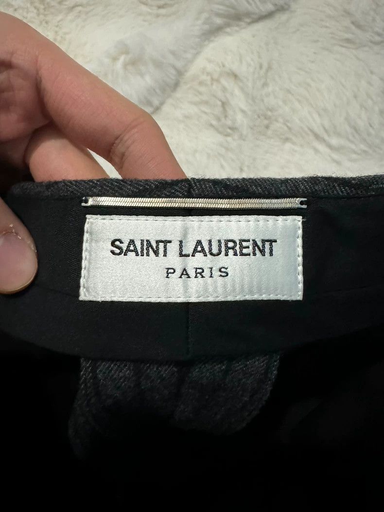 Yves Saint Laurent saint laurent size US 50 Dark grey striped trousers 2501-Ne Size US 34 / EU 50 - 3 Thumbnail