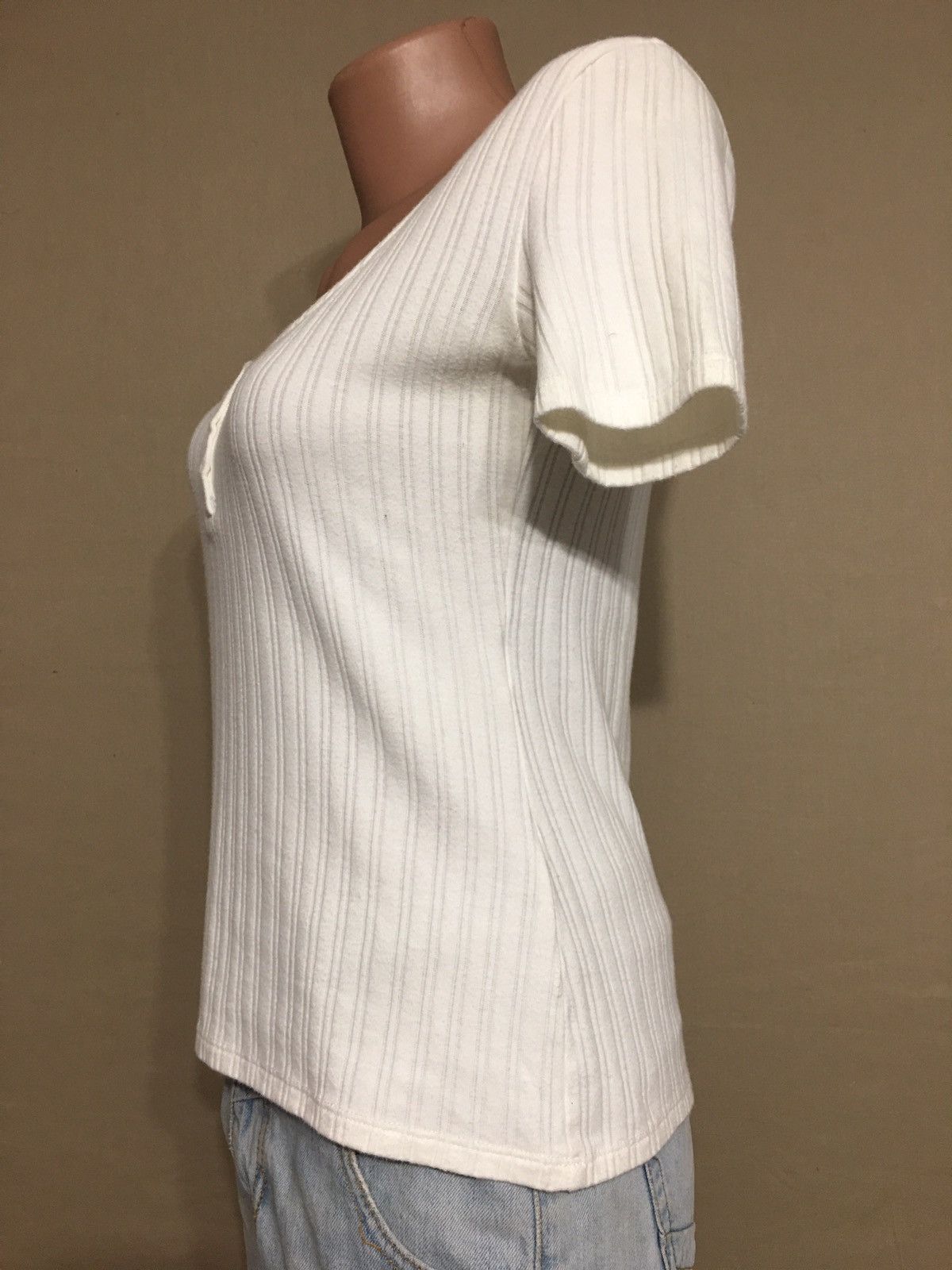 Sezane SEZANE Cotton Womens Stripped T-shirt White Size XS Size XS / US 0-2 / IT 36-38 - 7 Thumbnail