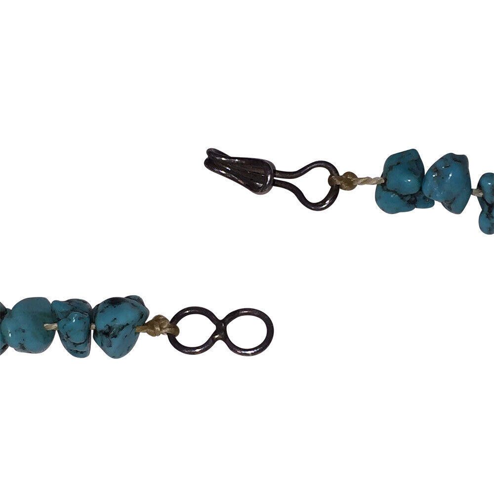 Handmade Sterling Silver Bead and Turquoise Nugget Bead Necklace Size ONE SIZE - 4 Thumbnail