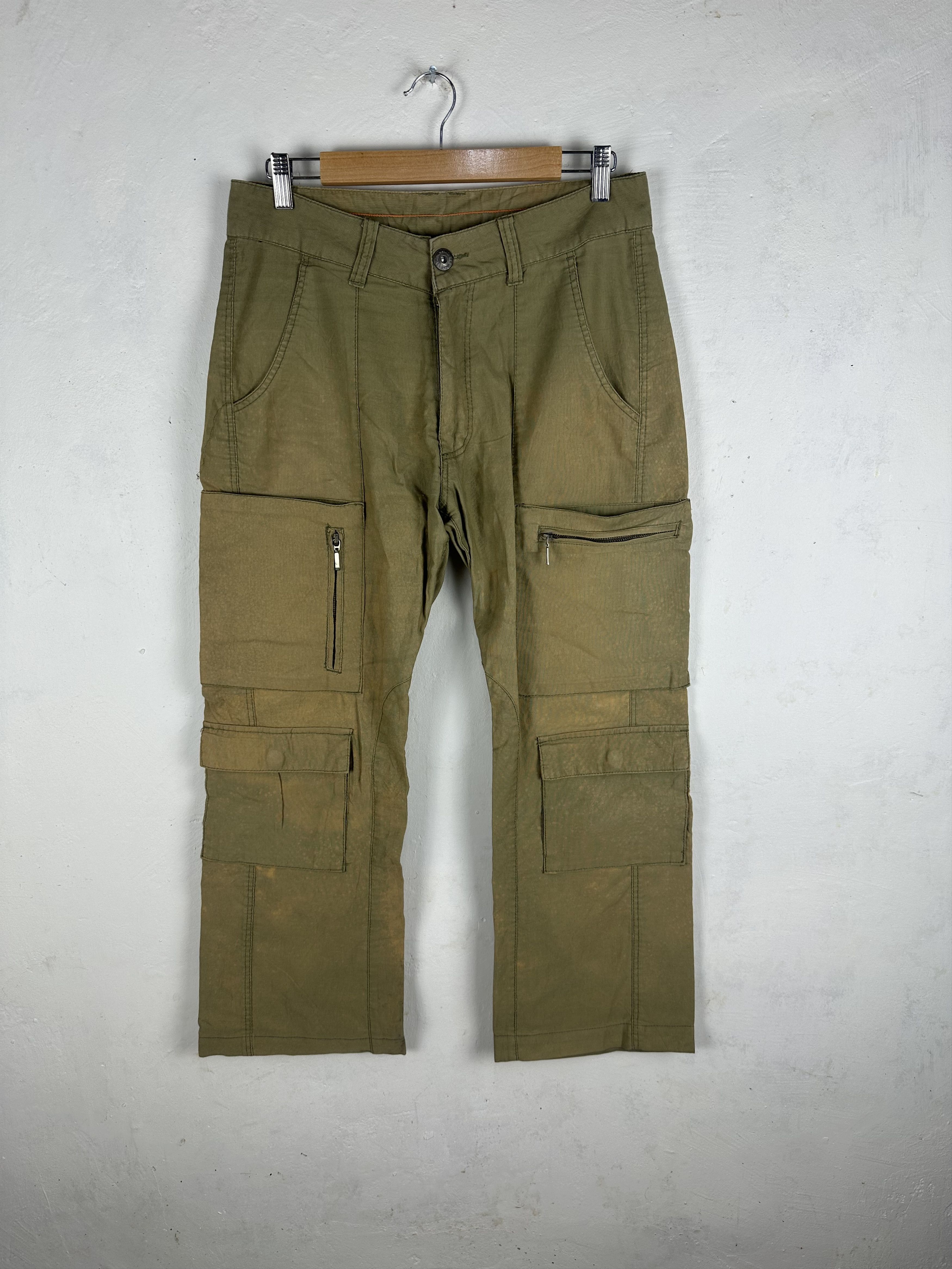 If Six Was Nine CARGO PANTS SENDITIONARIES MULTIPOCKET FADED COLOUR Size US 31 - 1 Thumbnail