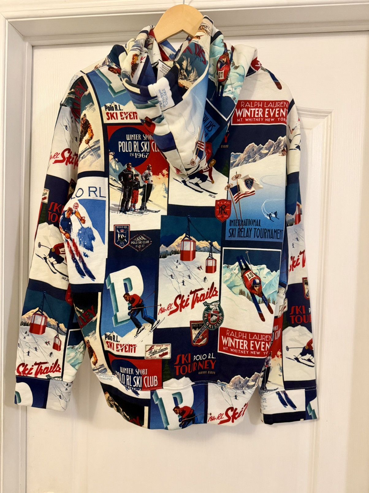 Polo Ralph Lauren Polo Ralph Lauren Ski-Patchwork Fleece Hoodie Medium Size US M / EU 48-50 / 2 - 3 Thumbnail