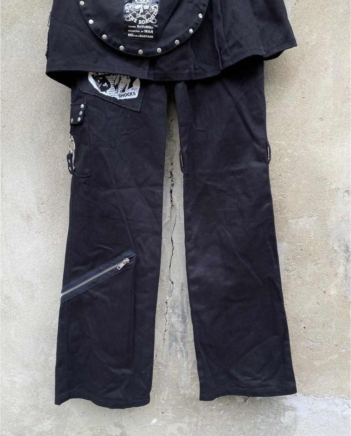 Japanese Brand Rare Sex Pot Revenge Punk Multiple Zipper Bondage Size US 30 / EU 46 - 3 Thumbnail
