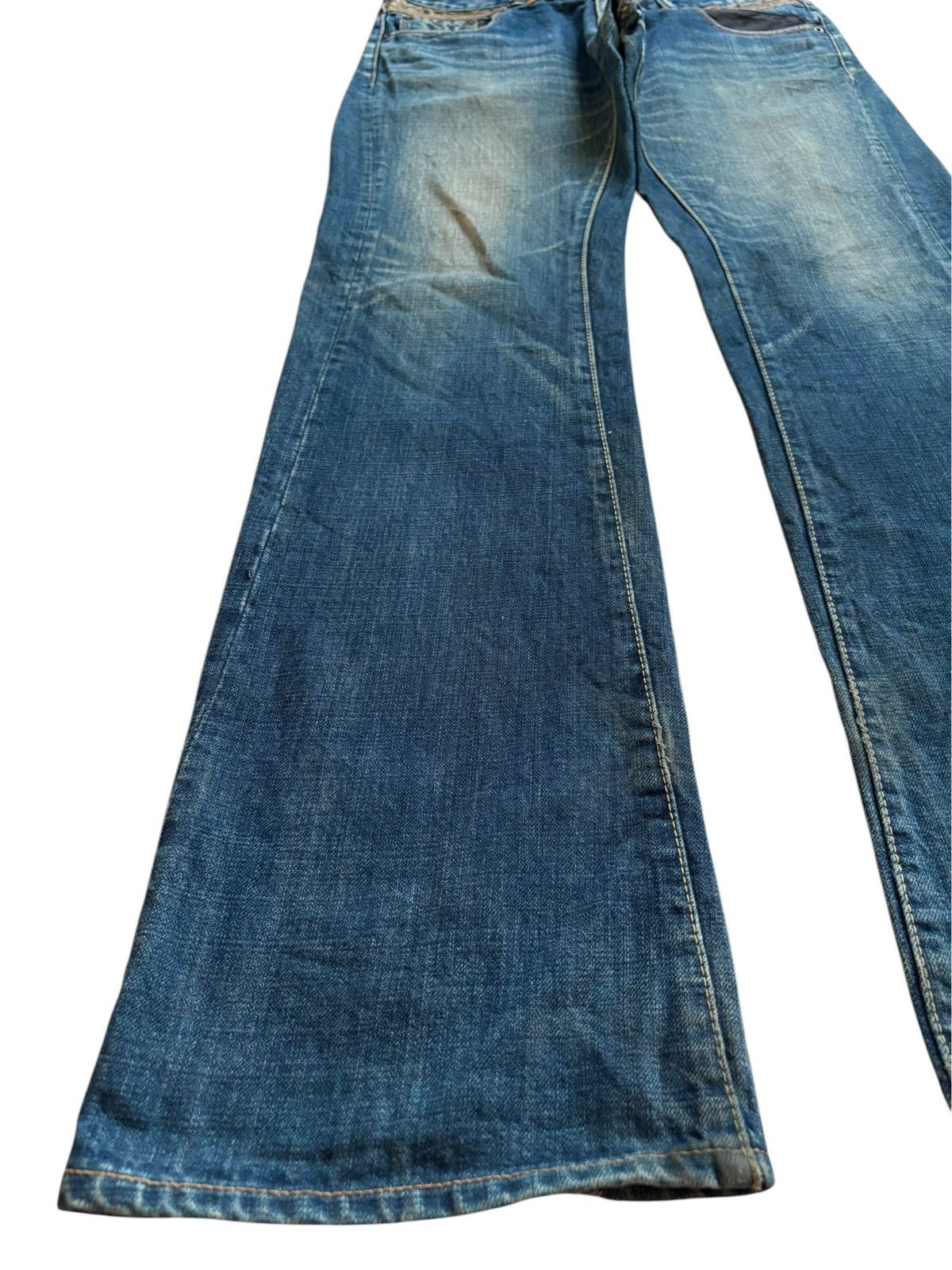 Japanese Brand Vintage Japanese Brand Mud Wash Embellished Baggy Jeans Size US 33 - 6 Thumbnail