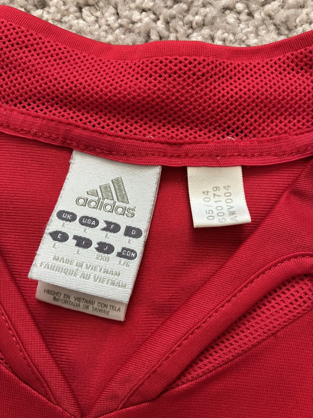 Adidas 2004 Spain Home Jersey Size US L / EU 52-54 / 3 - 3 Thumbnail