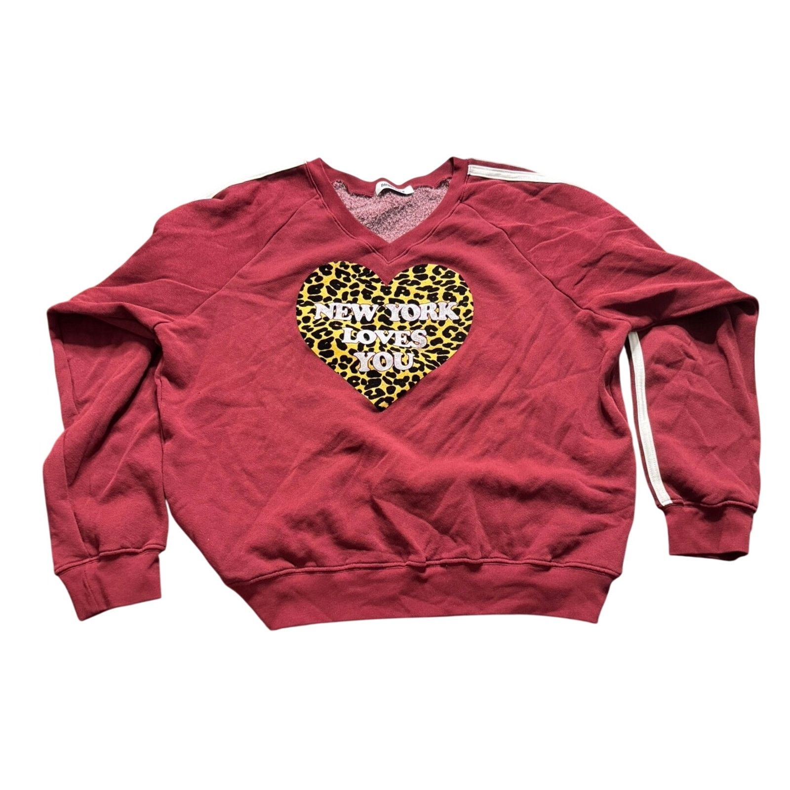 Daydreamer DAYDREAMER New York Loves You V-Neck Sweatshirt Size XS New Size XS / US 0-2 / IT 36-38 - 9 Thumbnail