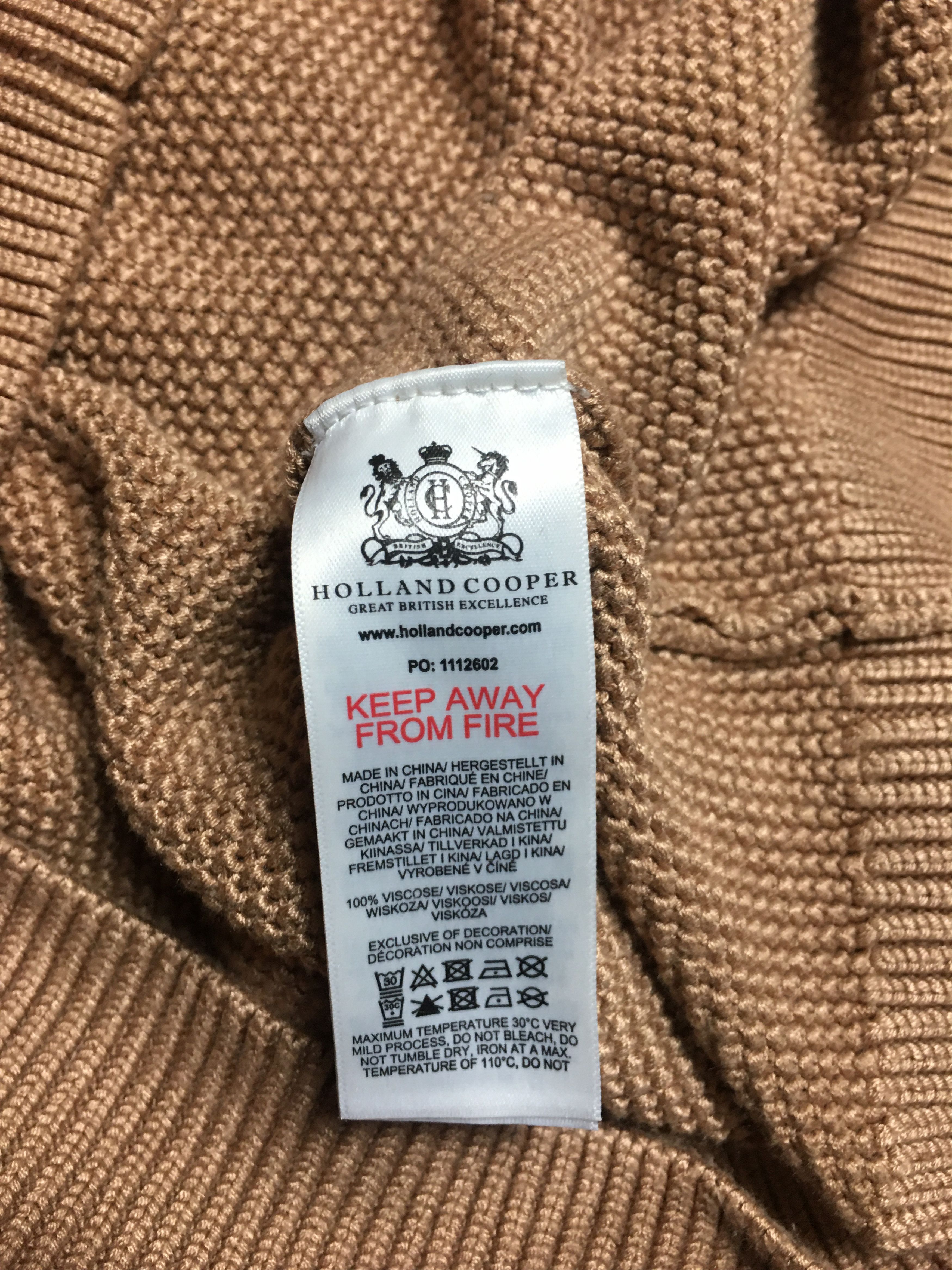 Cooper Holland Cooper Daisy Roll Neck Knit Camel Sweater Size S / US 4 / IT 40 - 12 Thumbnail