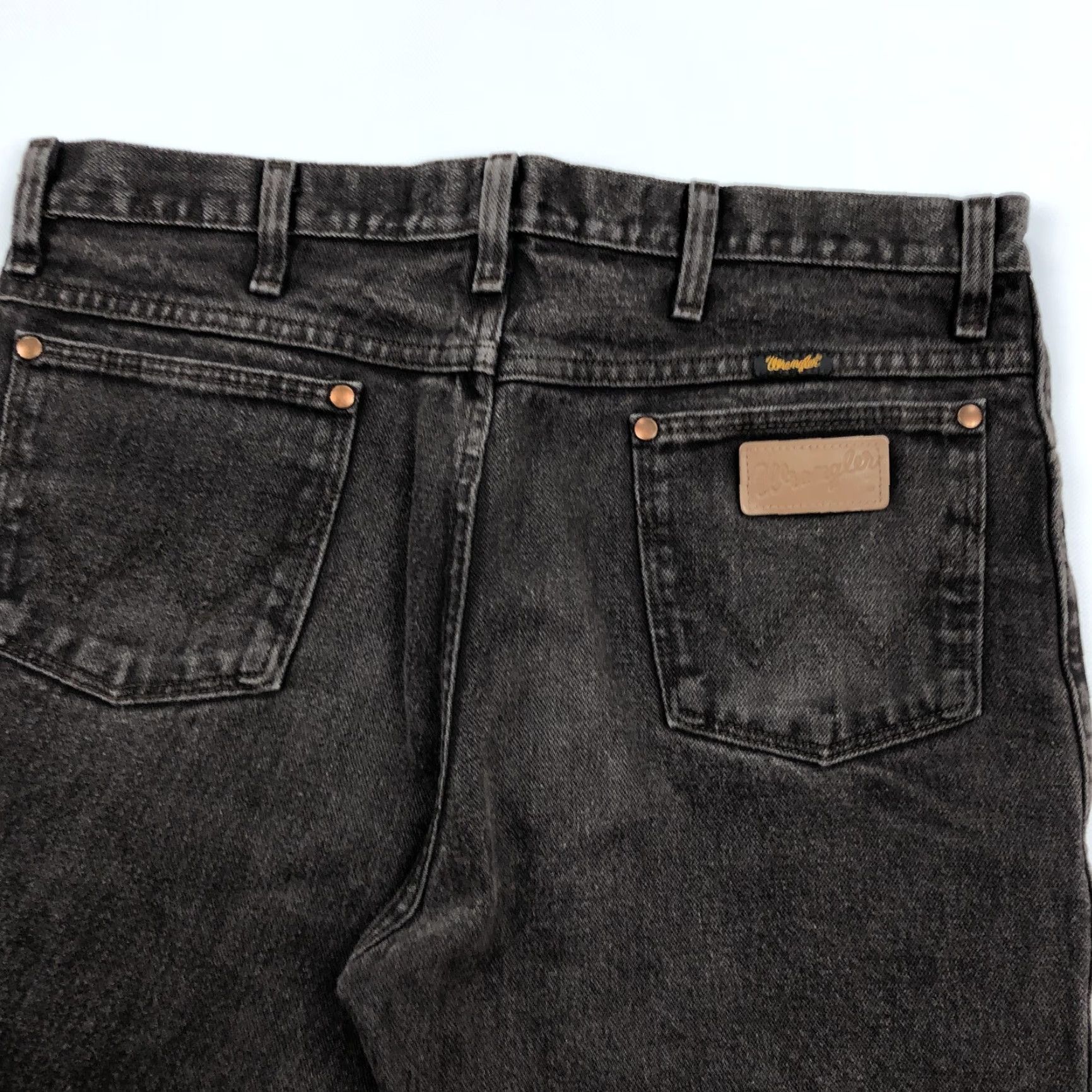 Wrangler Wrangler Jeans Straight 35x32 Regular Brown Wash Denim Men 936KCL 100 Cotton 5-Pocket Size US 35 - 3 Thumbnail
