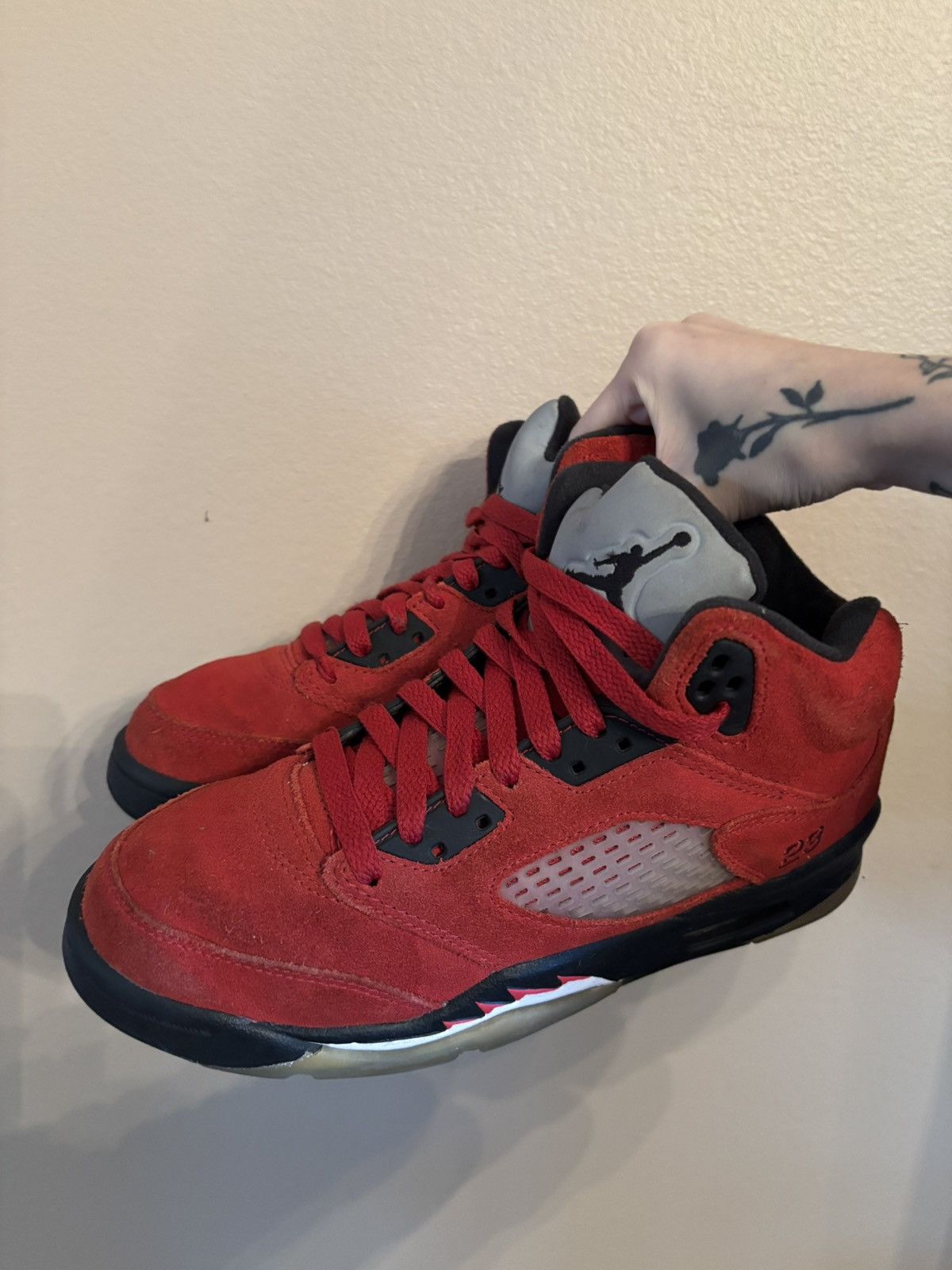 Jordan Brand Air Jordan 5 Retro GS 'Raging Bull' 2021 Size US 5.5 / EU 38 - 6 Thumbnail