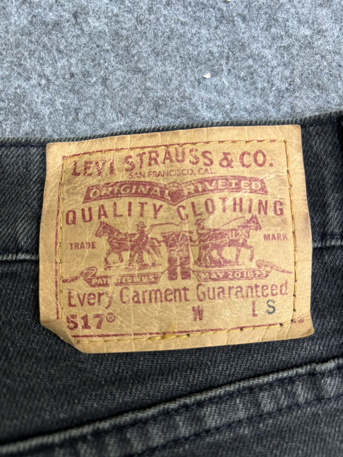 Levi's 💥Vintage Flare💥Levis 517 Flare Superblack Denim F609 Size US 32 / EU 48 - 12 Thumbnail