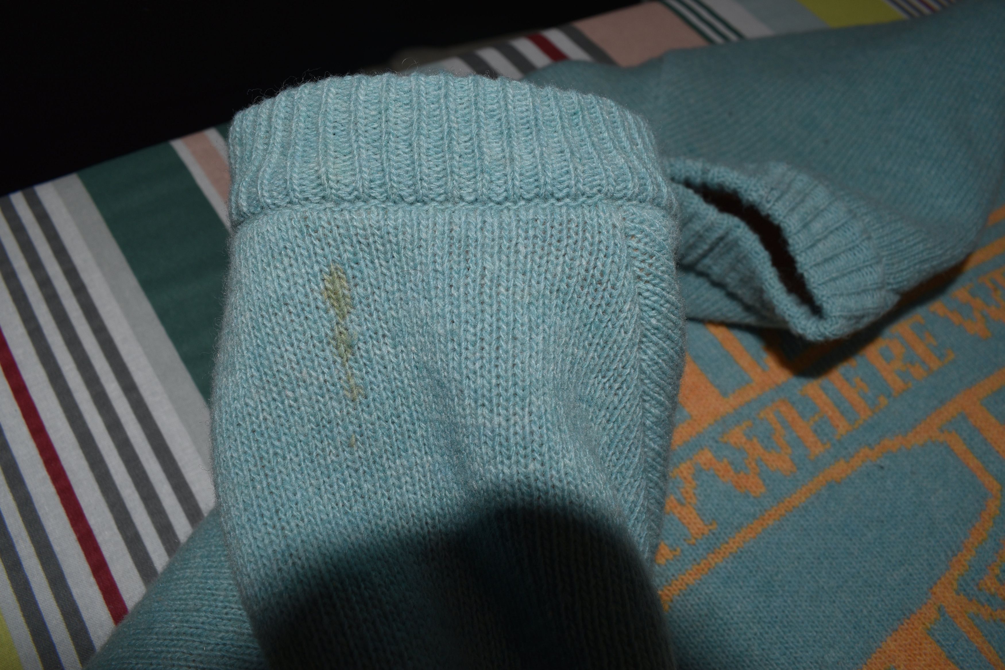 Raf Simons Raf Simons AW04/05 Waves Exiles Everywhere We Go Knit Mint Size US M / EU 48-50 / 2 - 8 Thumbnail