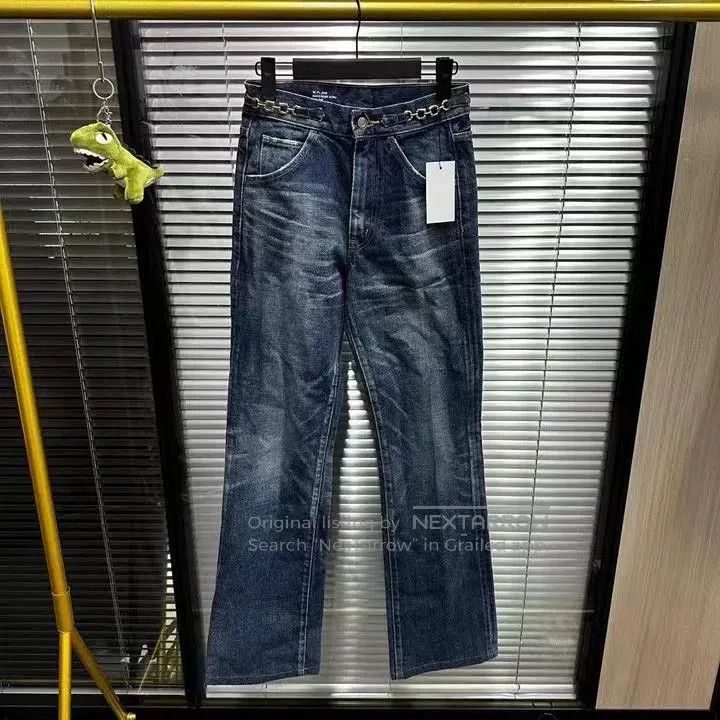 Japanese Brand Celine Chain Logo Jeans 24. Size 24" / US 00 / IT 34 - 1 Thumbnail