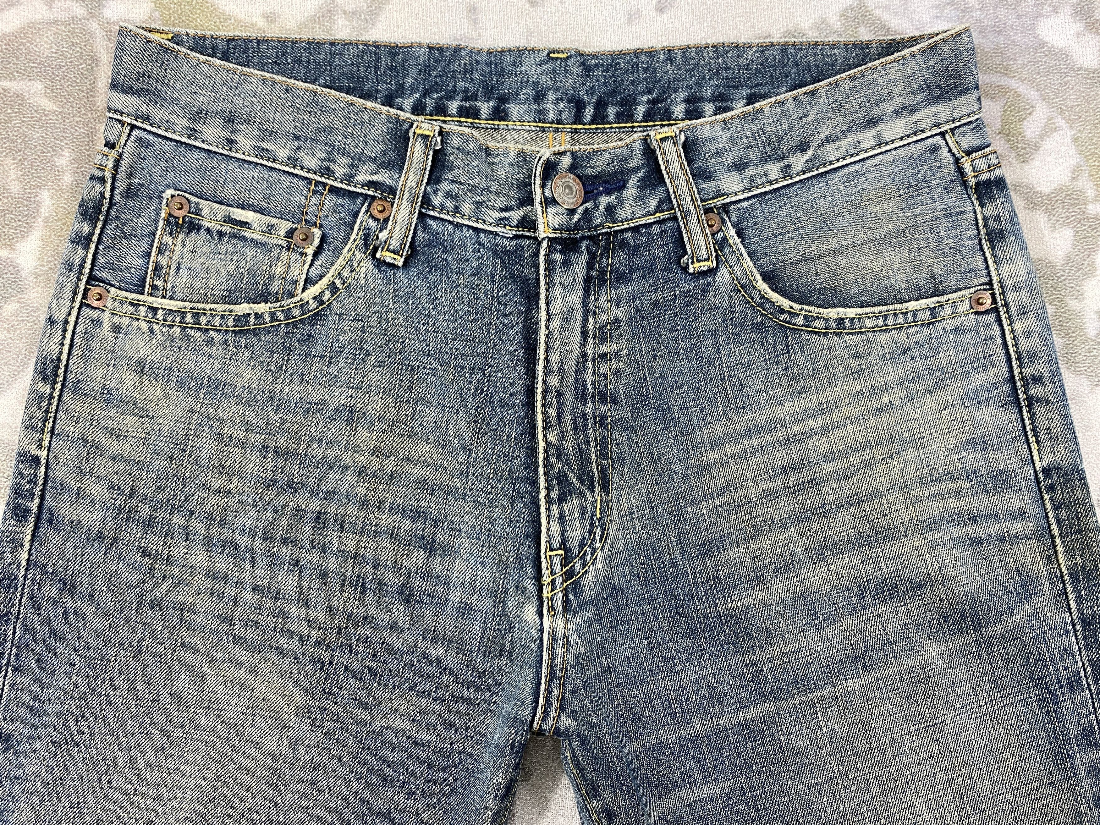 Japanese Brand Uniqlo Distressed Denim 32x33.5 -JN063 Size US 32 / EU 48 - 3 Thumbnail