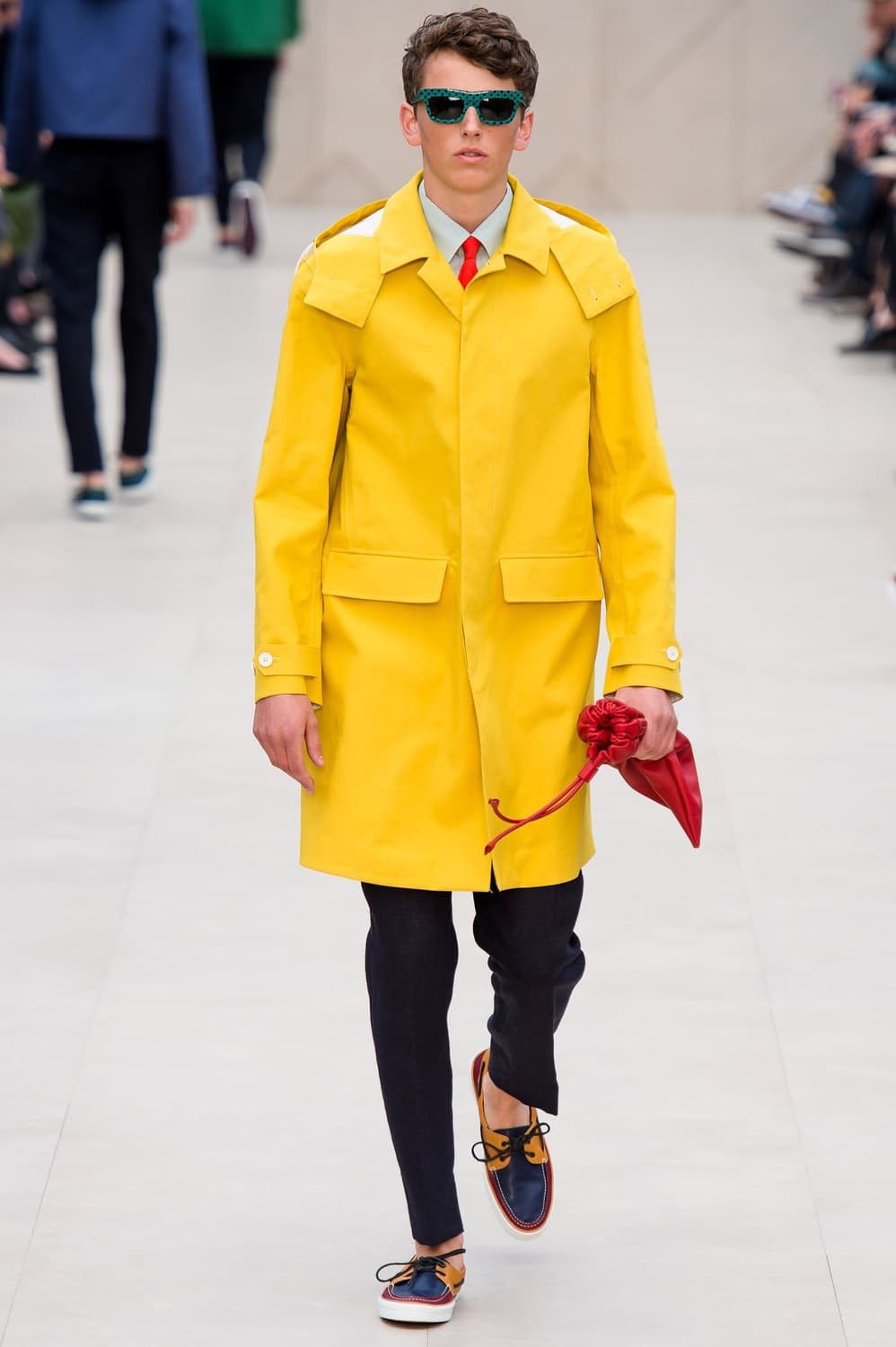 Burberry Prorsum S/S 2014 RUNWAY HOODED RAINCOAT Size US S / EU 44-46 / 1 - 1 Thumbnail